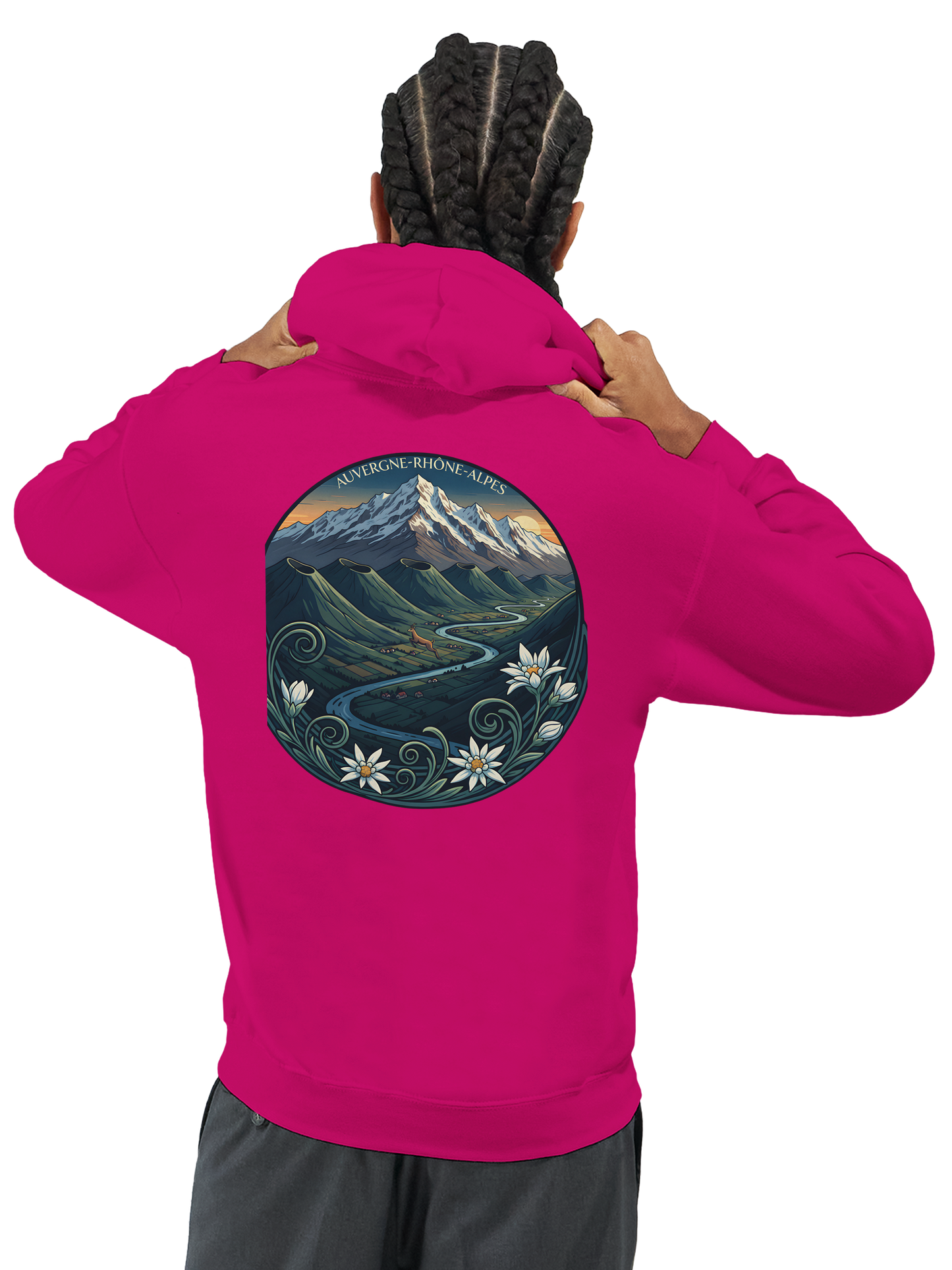 Klassischer Unisex-Kapuzenpullover Auvergne-Rhône-Alpes | Gildan® 18500