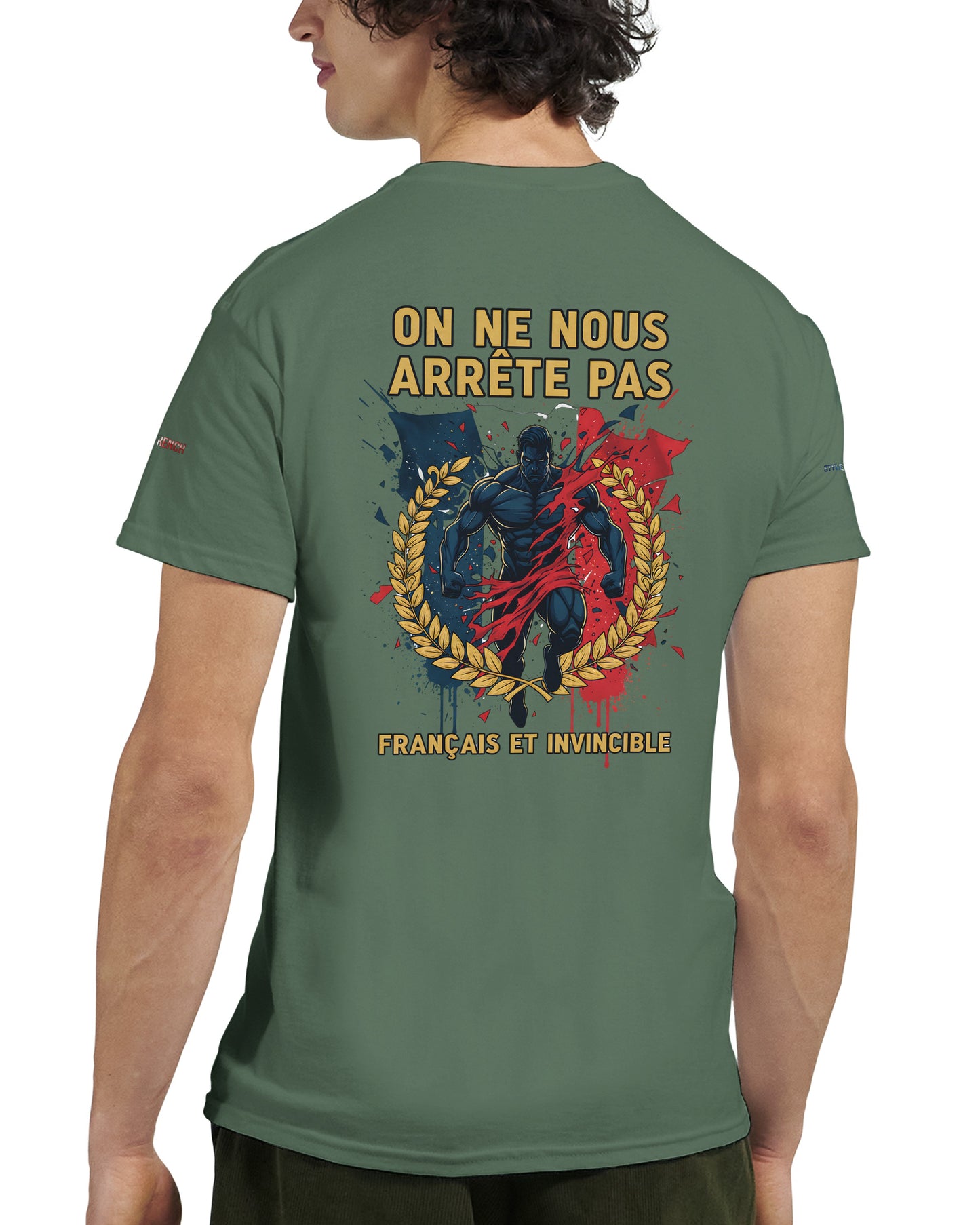 Men's "Can't Stop Us" French Style Heavyweight Crewneck T-shirt | Gildan® 5000