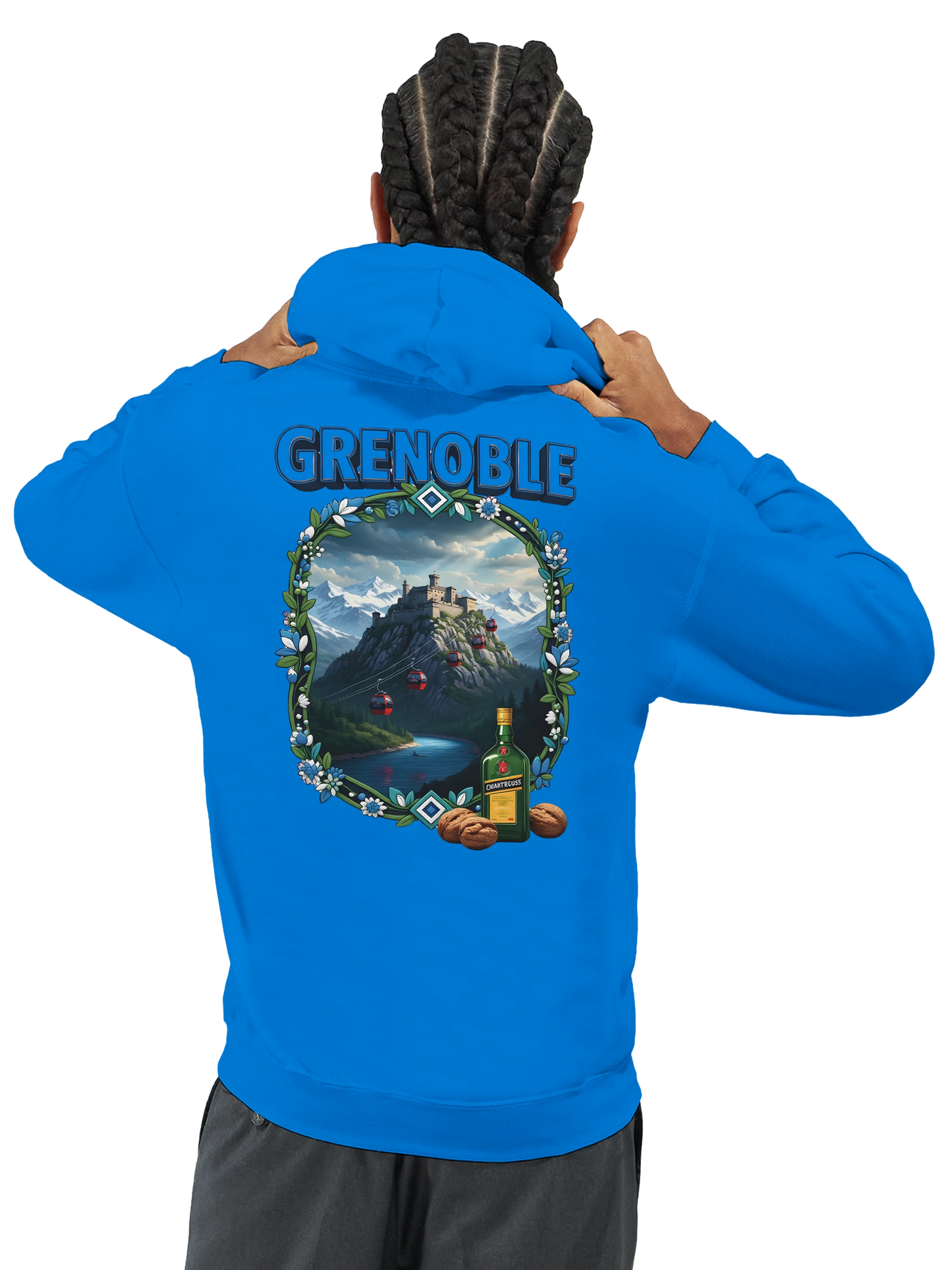 Kapuzenpullover Grenoble Stadt in Frankreich Unisex Classic | Gildan® 18500