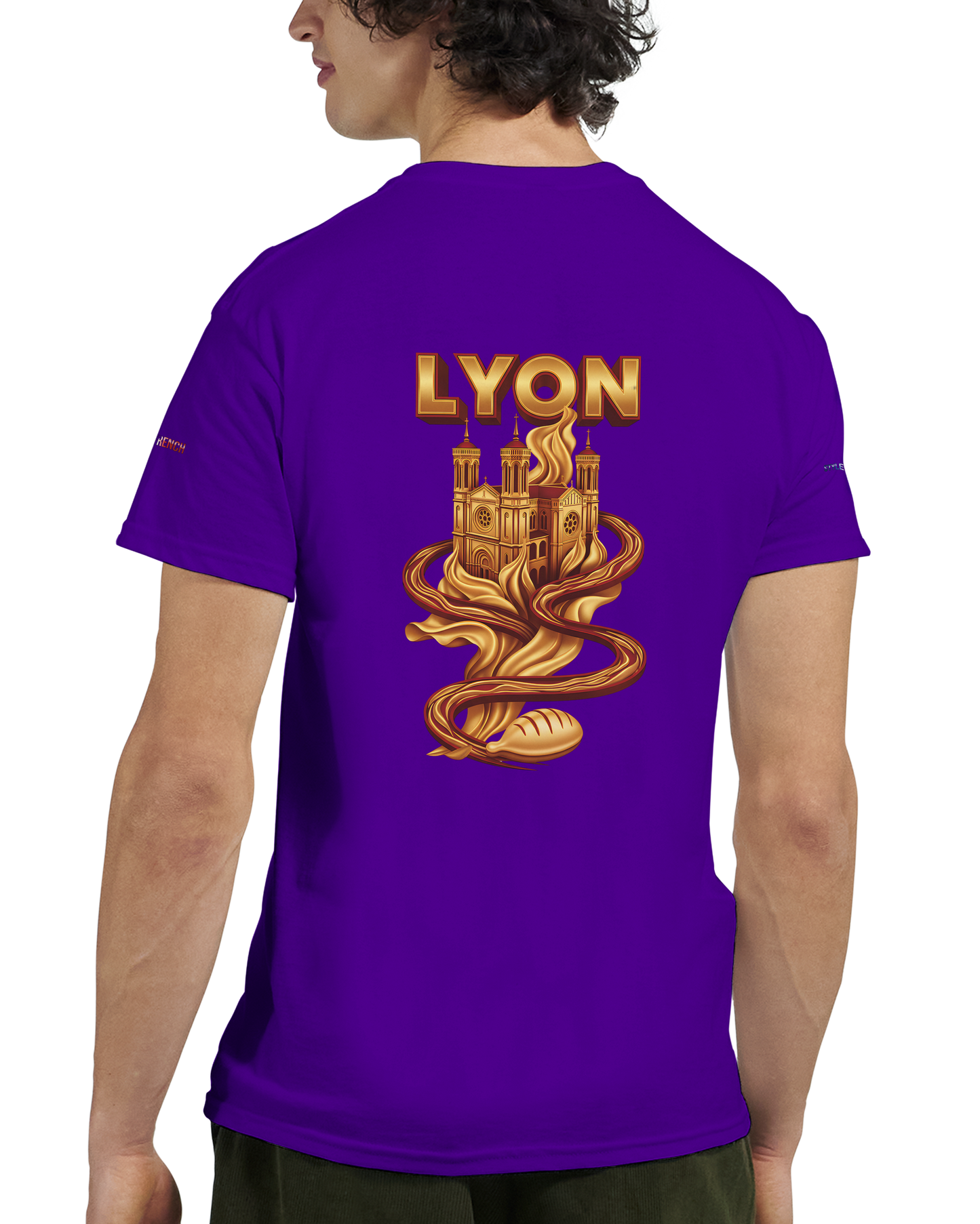 Unisex-T-Shirt Lyon Stadt Frankreich dick Rundhals | Gildan® 5000