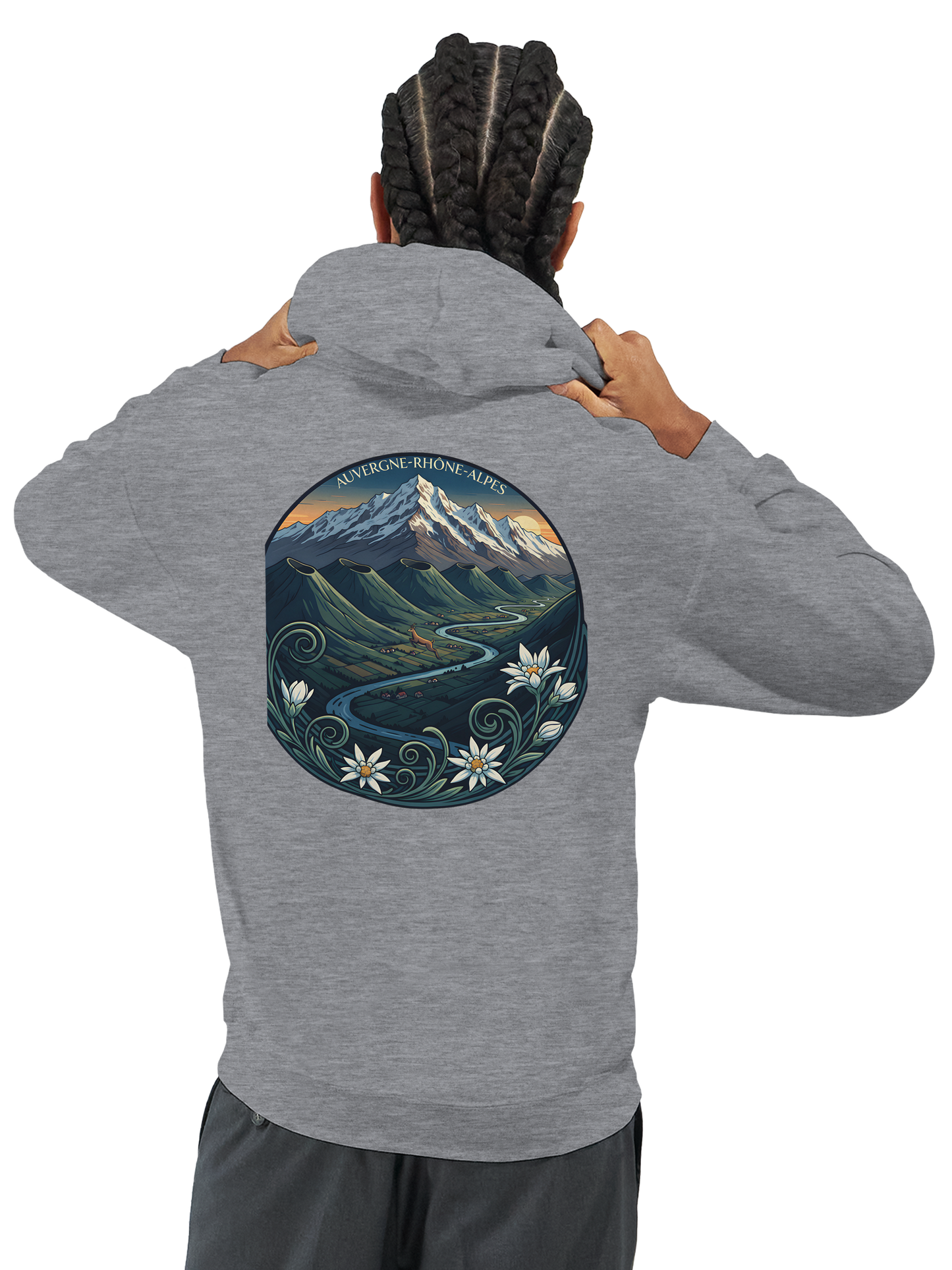 Klassischer Unisex-Kapuzenpullover Auvergne-Rhône-Alpes | Gildan® 18500