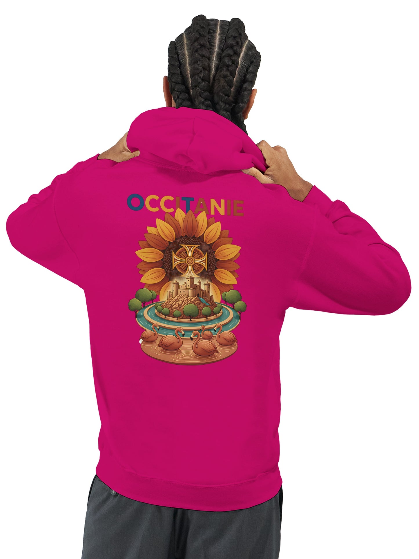 Klassischer Unisex-Kapuzenpullover Okzitanien | Gildan® 18500