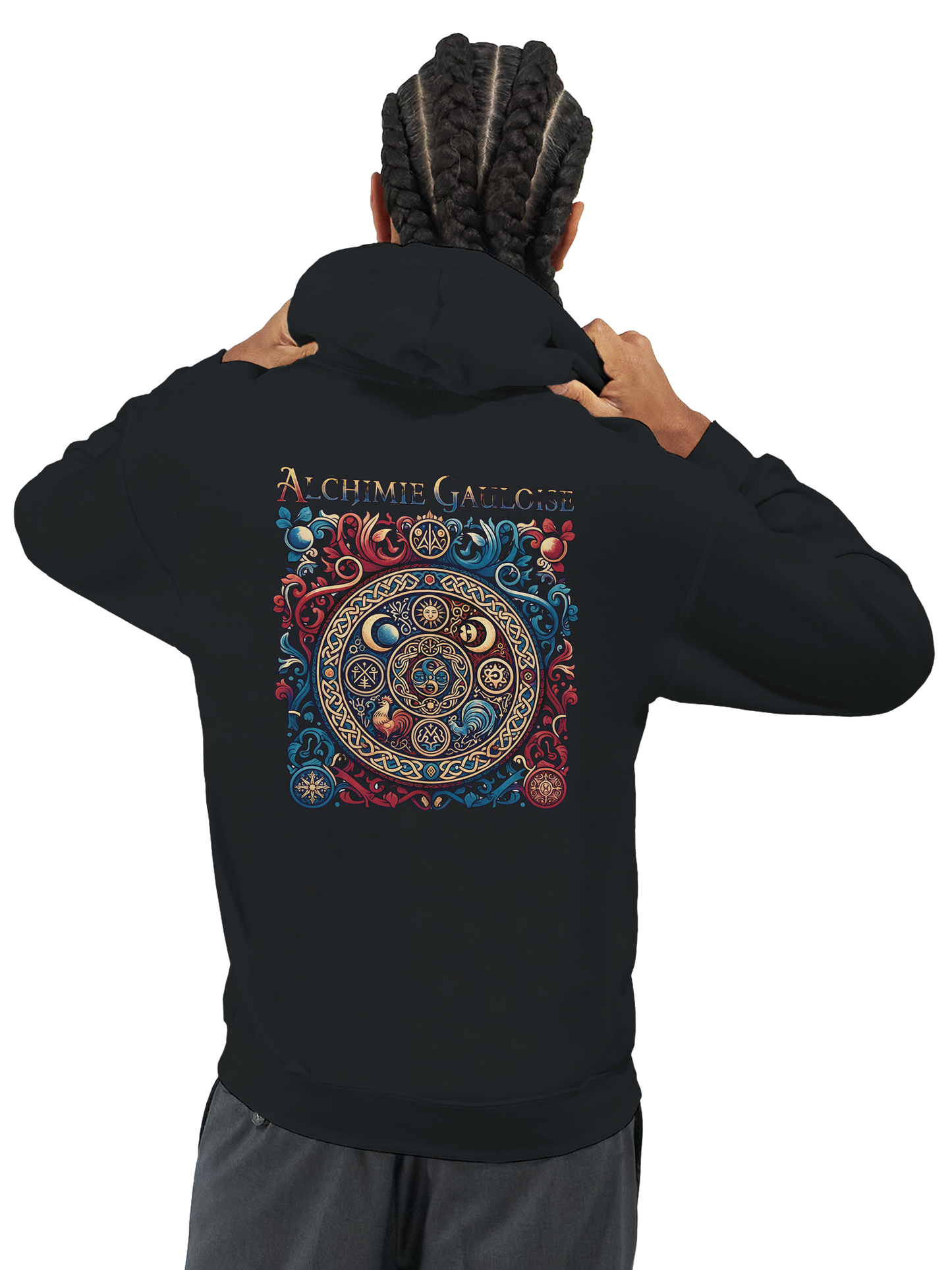 Herren-Kapuzenpullover „Gallische Alchemie“ klassisch | Gildan® 18500