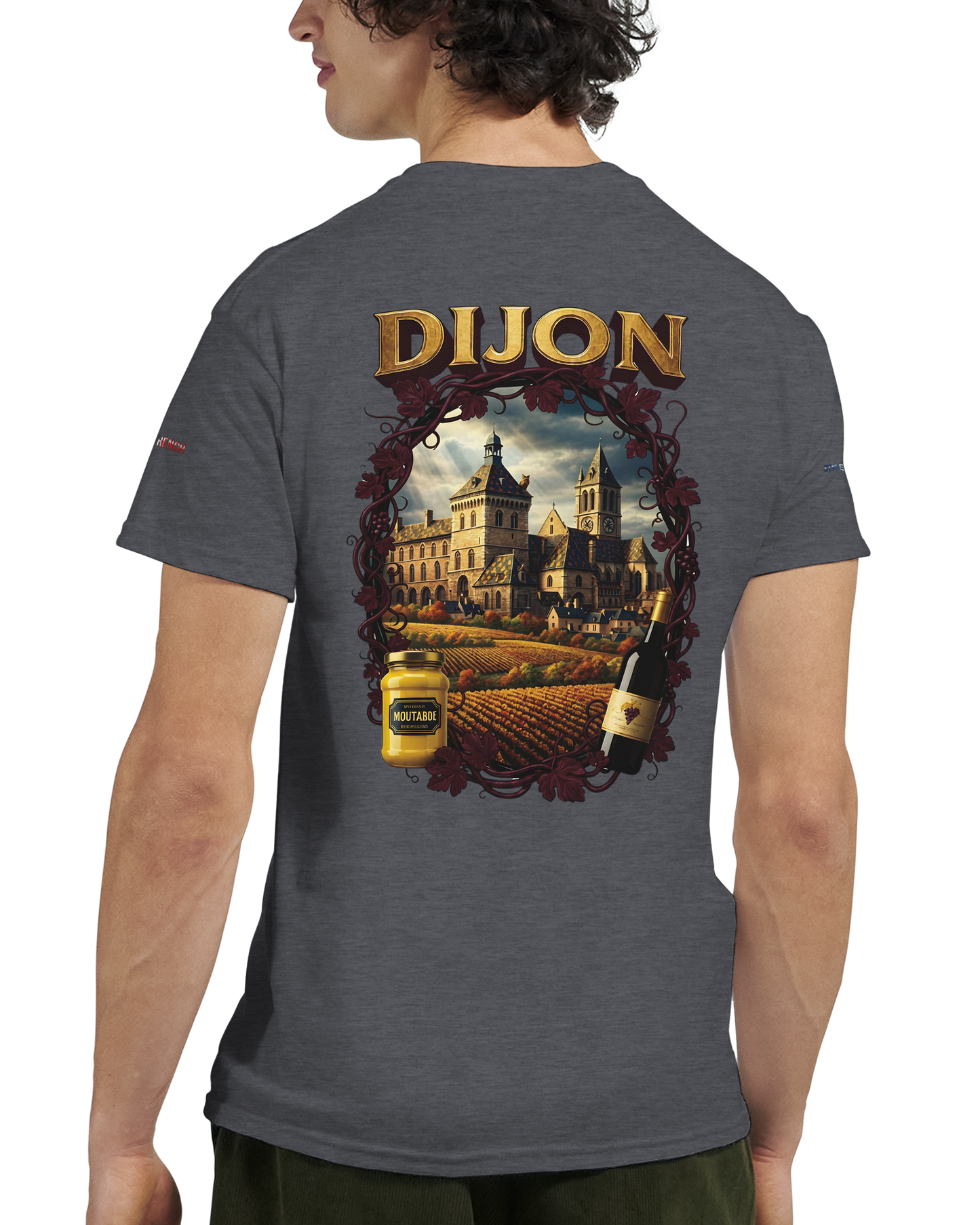 Unisex T-Shirt Dijon Stadt Frankreich dick Rundhals | Gildan® 5000