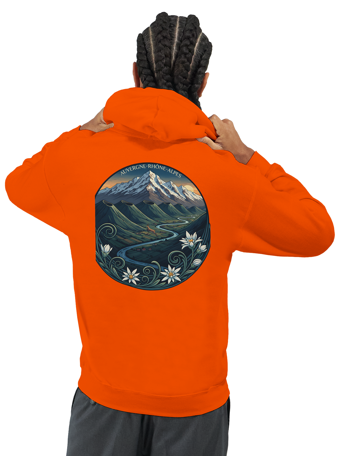 Klassischer Unisex-Kapuzenpullover Auvergne-Rhône-Alpes | Gildan® 18500