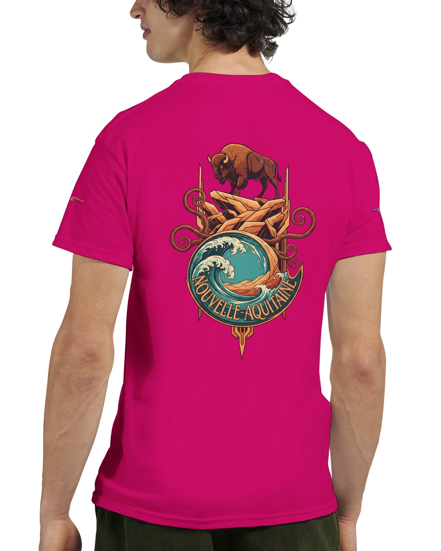 T-Shirt Neu-Aquitanien, dick, Rundhalsausschnitt | Gildan® 5000