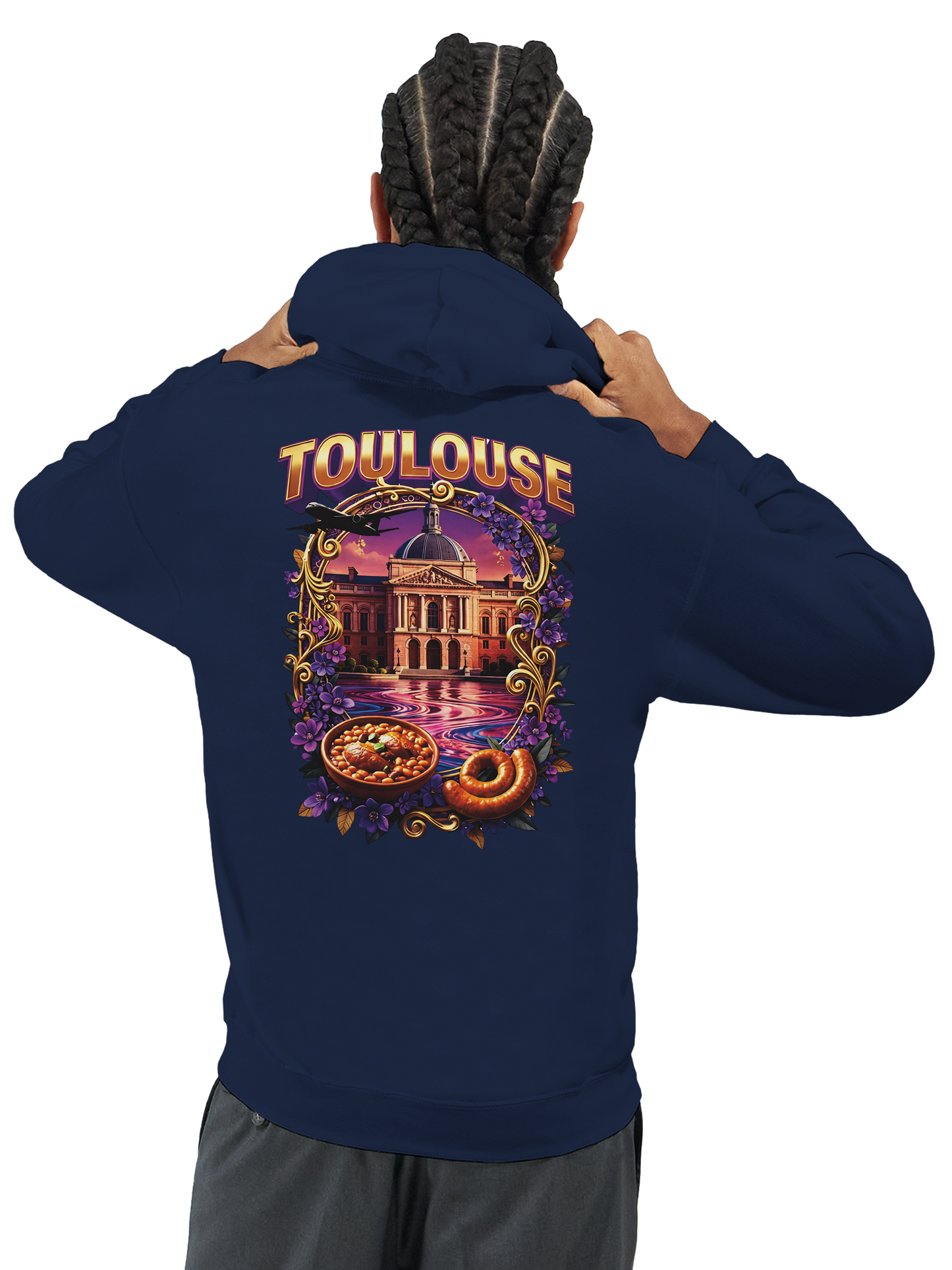 Unisex-Kapuzenpullover Toulouse Stadt Frankreich klassisch | Gildan® 18500