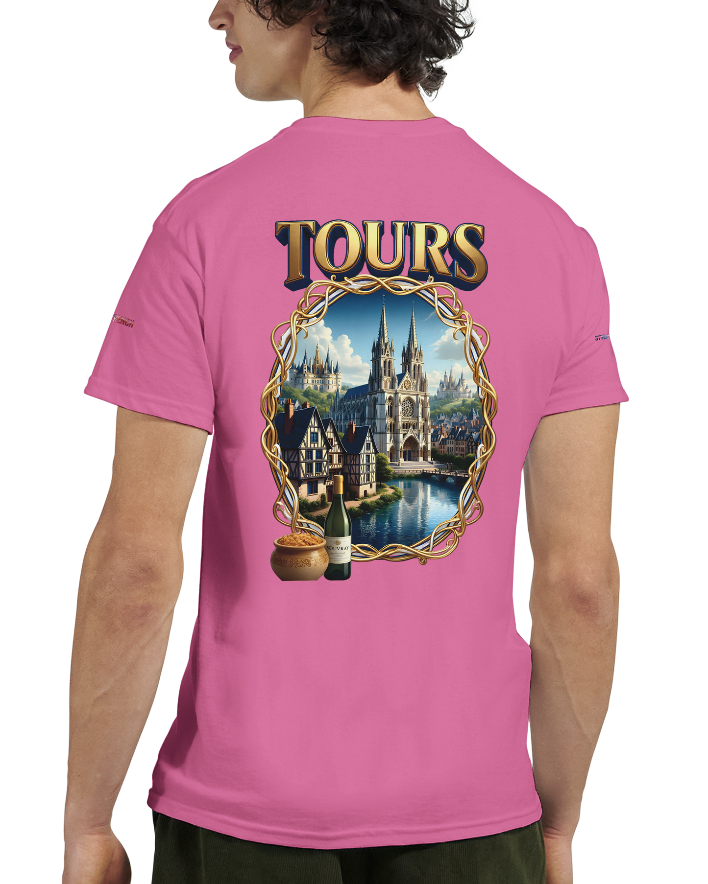 Unisex T-shirt Tours, France, thick crew neck | Gildan® 5000