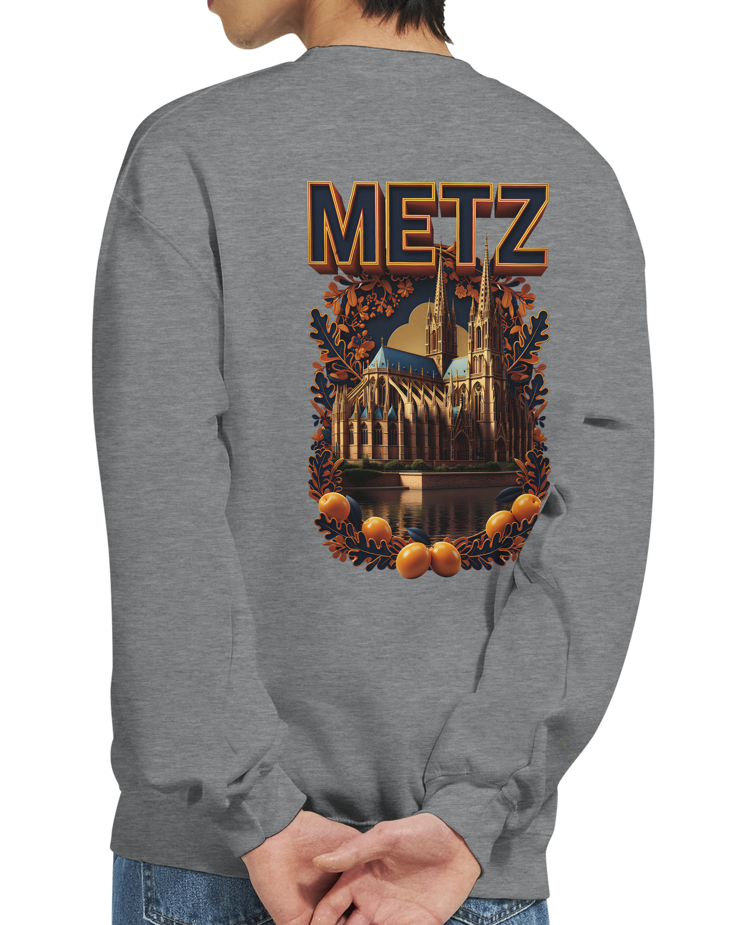 Unisex Sweatshirt Metz France City Classic Crewneck | Gildan® 18000