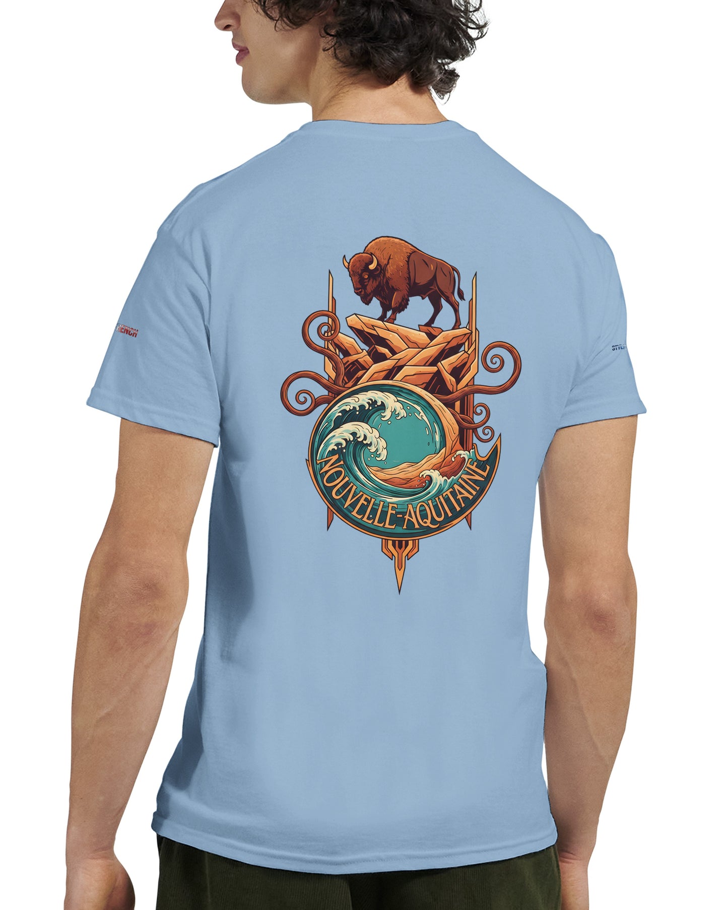 T-Shirt Neu-Aquitanien, dick, Rundhalsausschnitt | Gildan® 5000