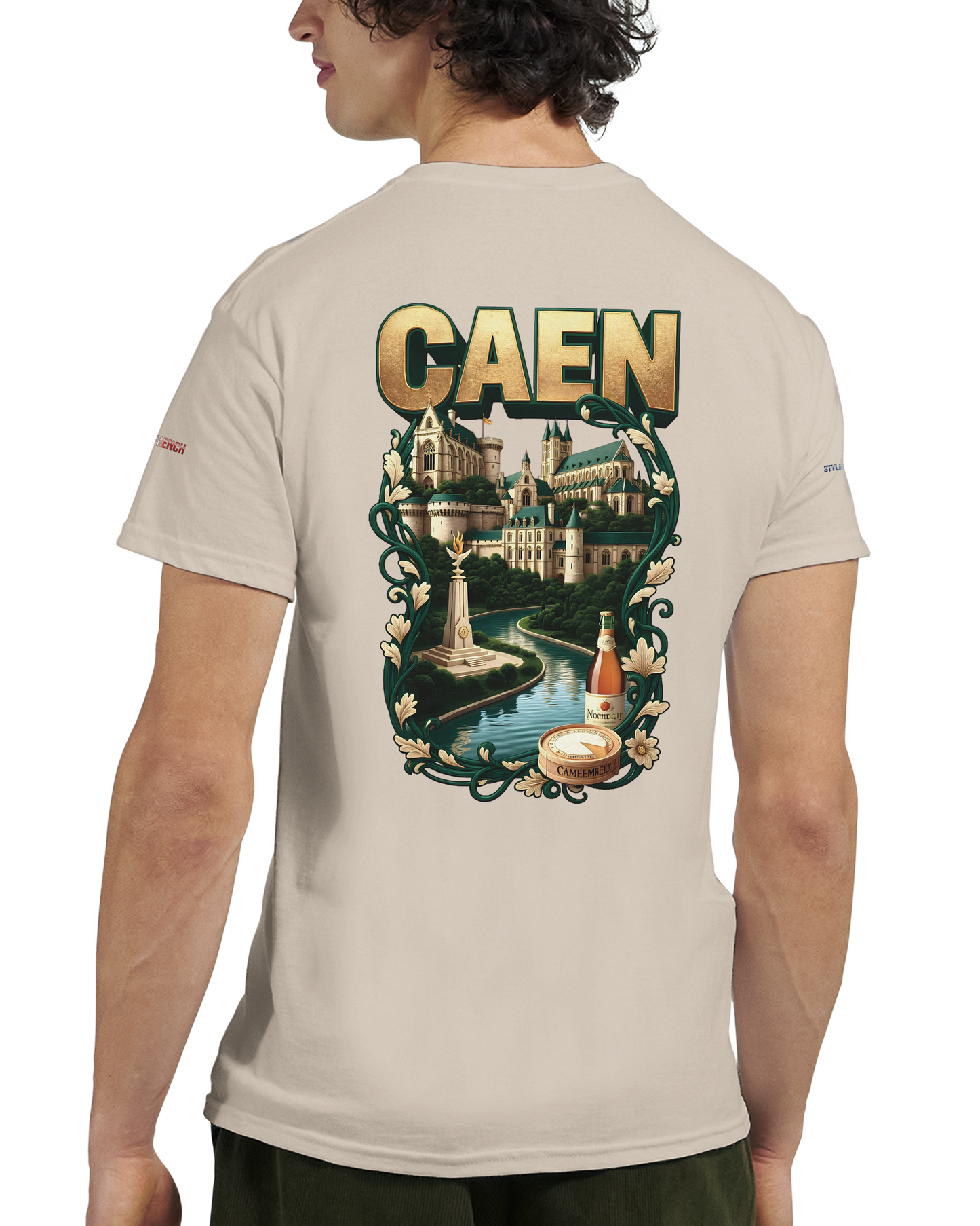 Unisex-T-Shirt Caen Stadt in Frankreich | Gildan® 5000