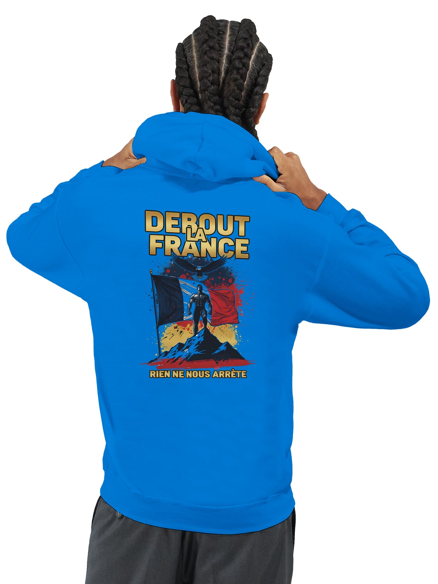 Steh auf, Frankreich, Kapuzenpullover klassisch | Gildan® 18500