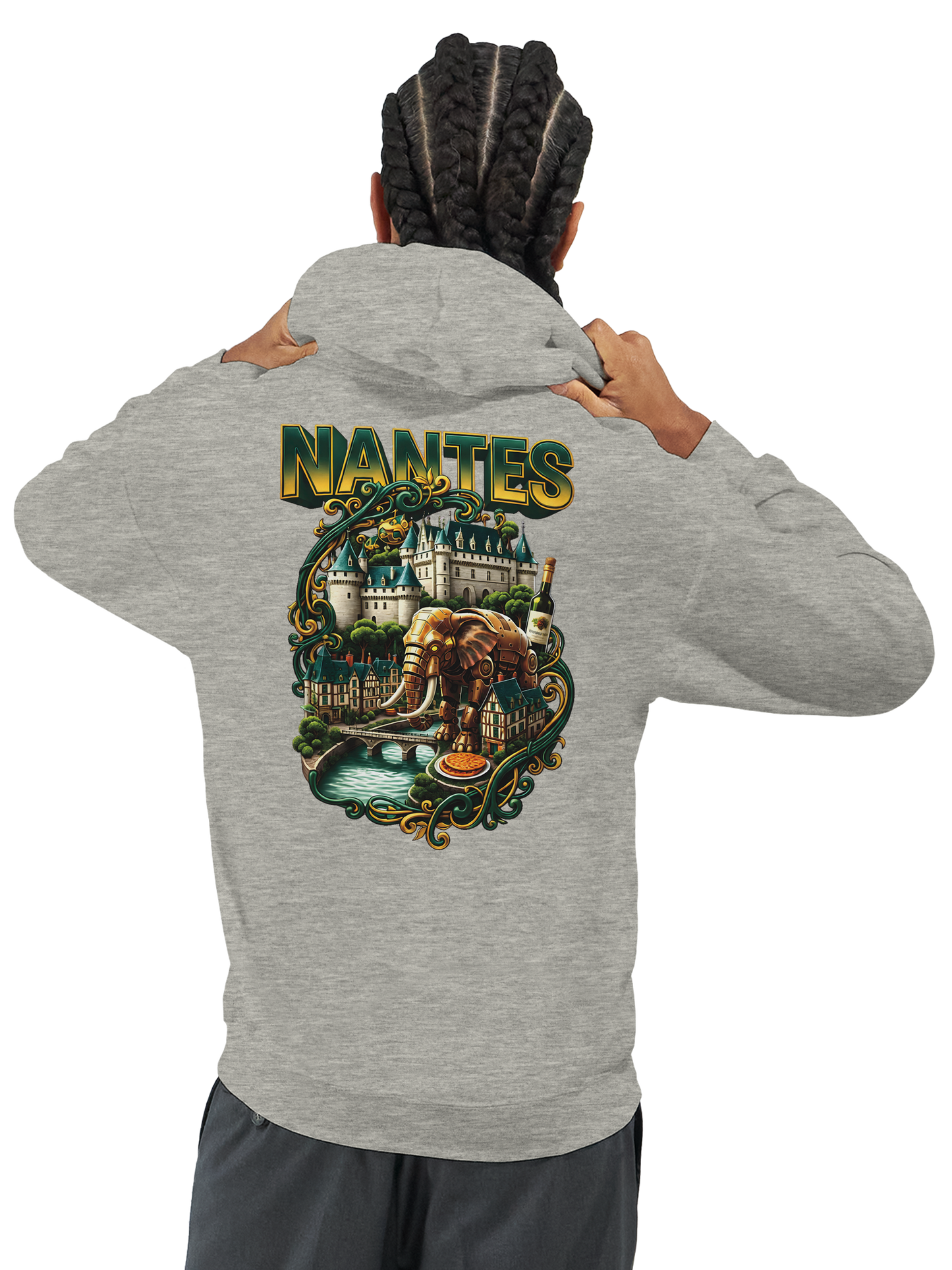 Unisex-Kapuzenpullover Nantes Stadt Frankreich klassisch | Gildan® 18500