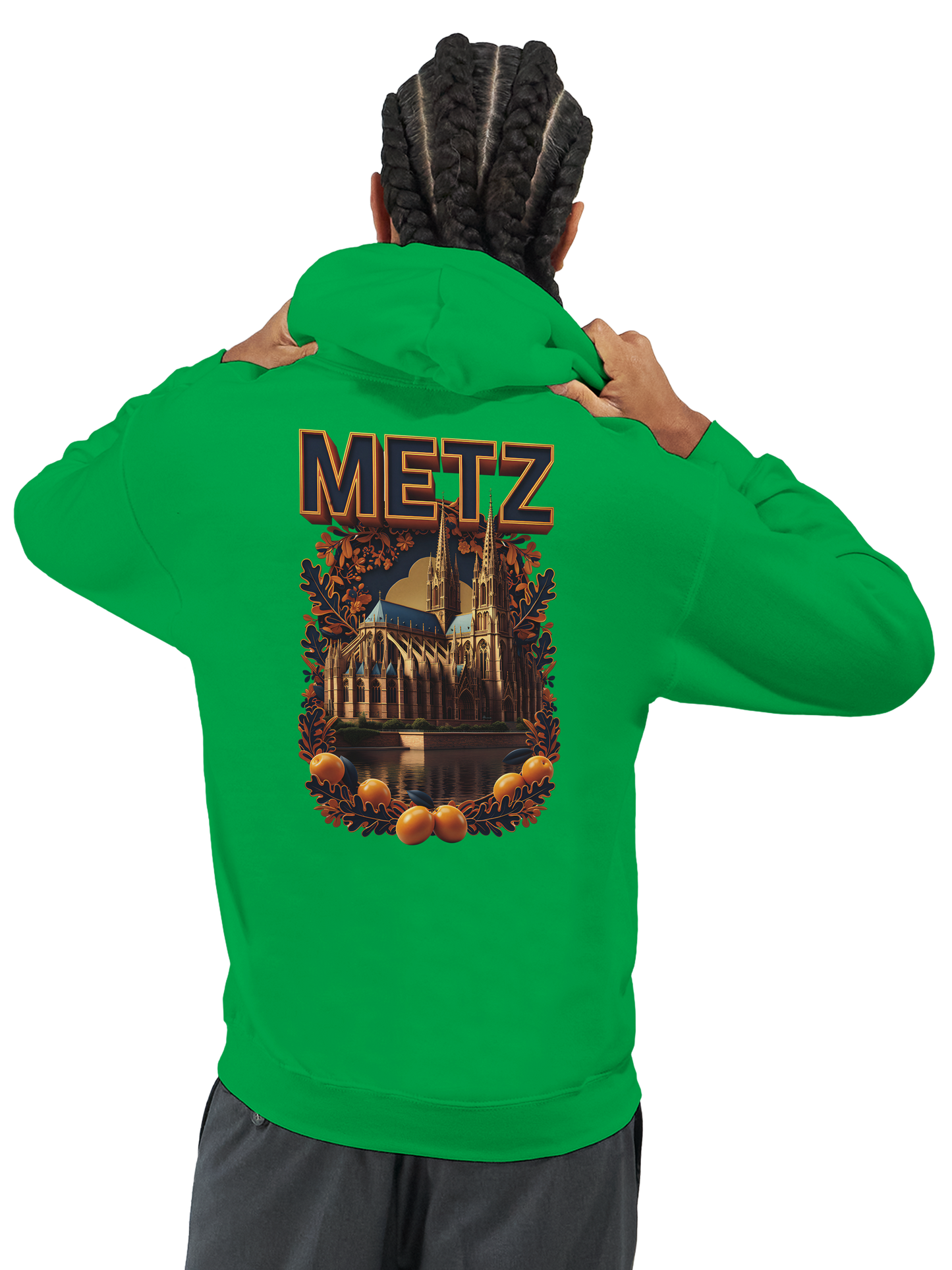 Unisex-Hoodie Metz Stadt Frankreich klassisch | Gildan® 18500