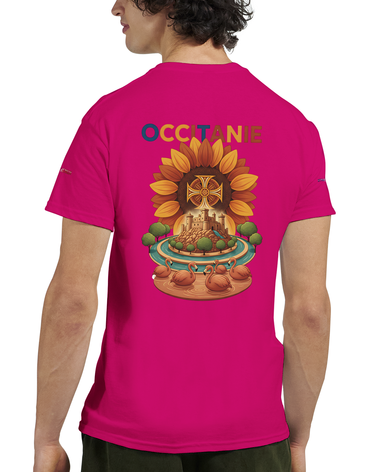 Unisex Occitania T-Shirt, dick, Rundhalsausschnitt | Gildan® 5000