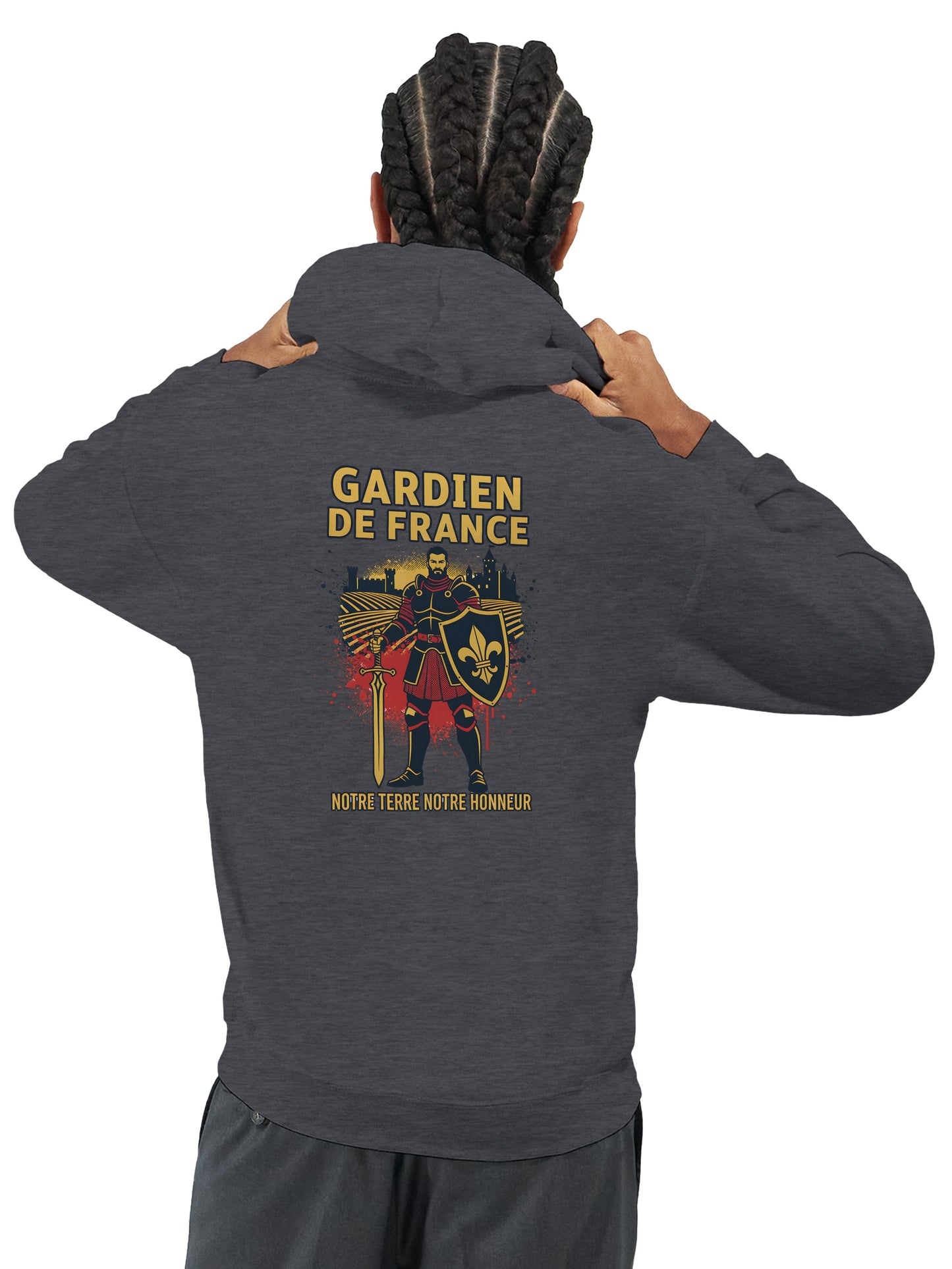 Klassischer Frankreich-Torwart-Hoodie für Herren | Gildan® 18500