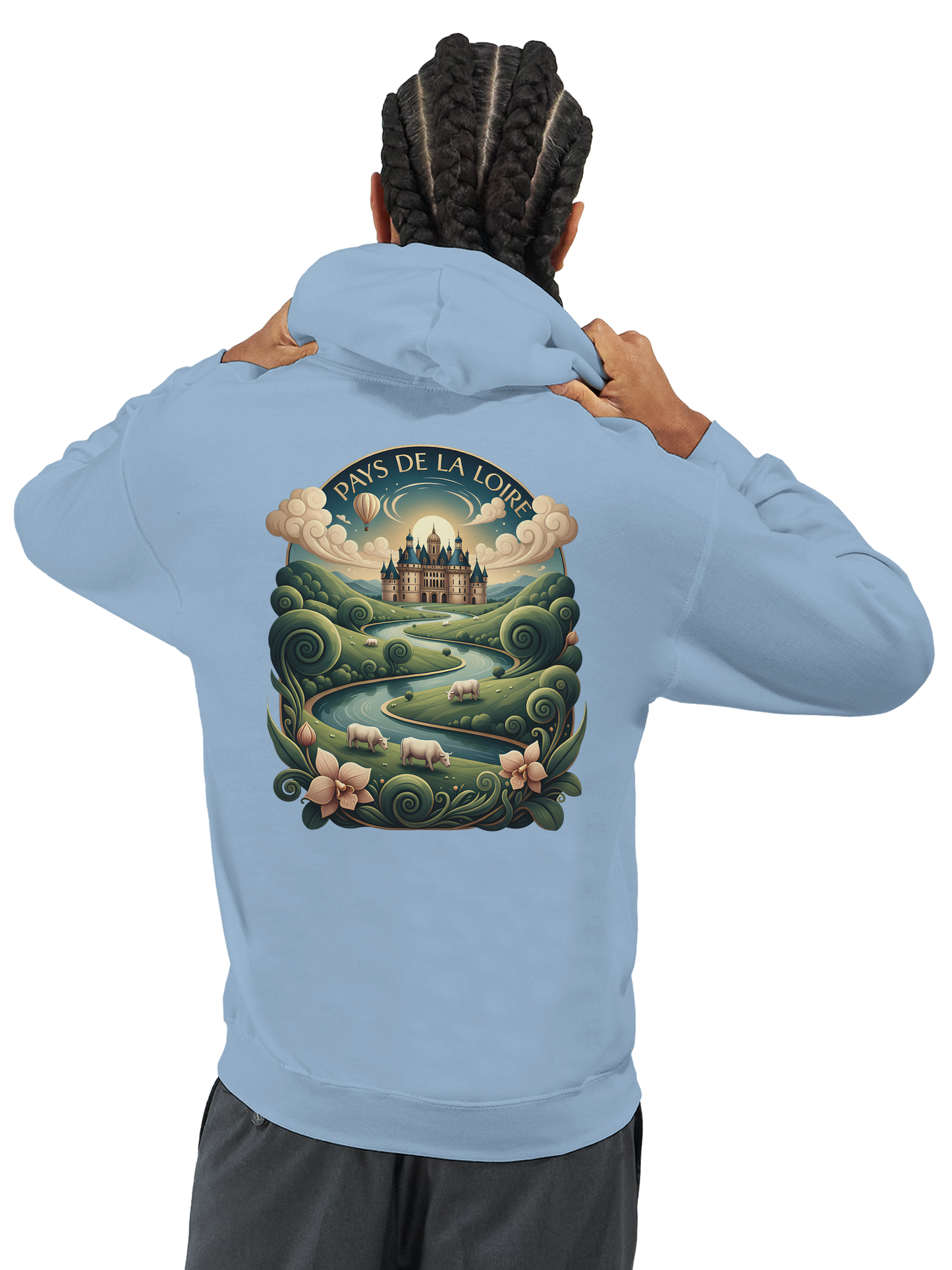 Klassischer Unisex-Kapuzenpullover Pays de la Loire | Gildan® 18500