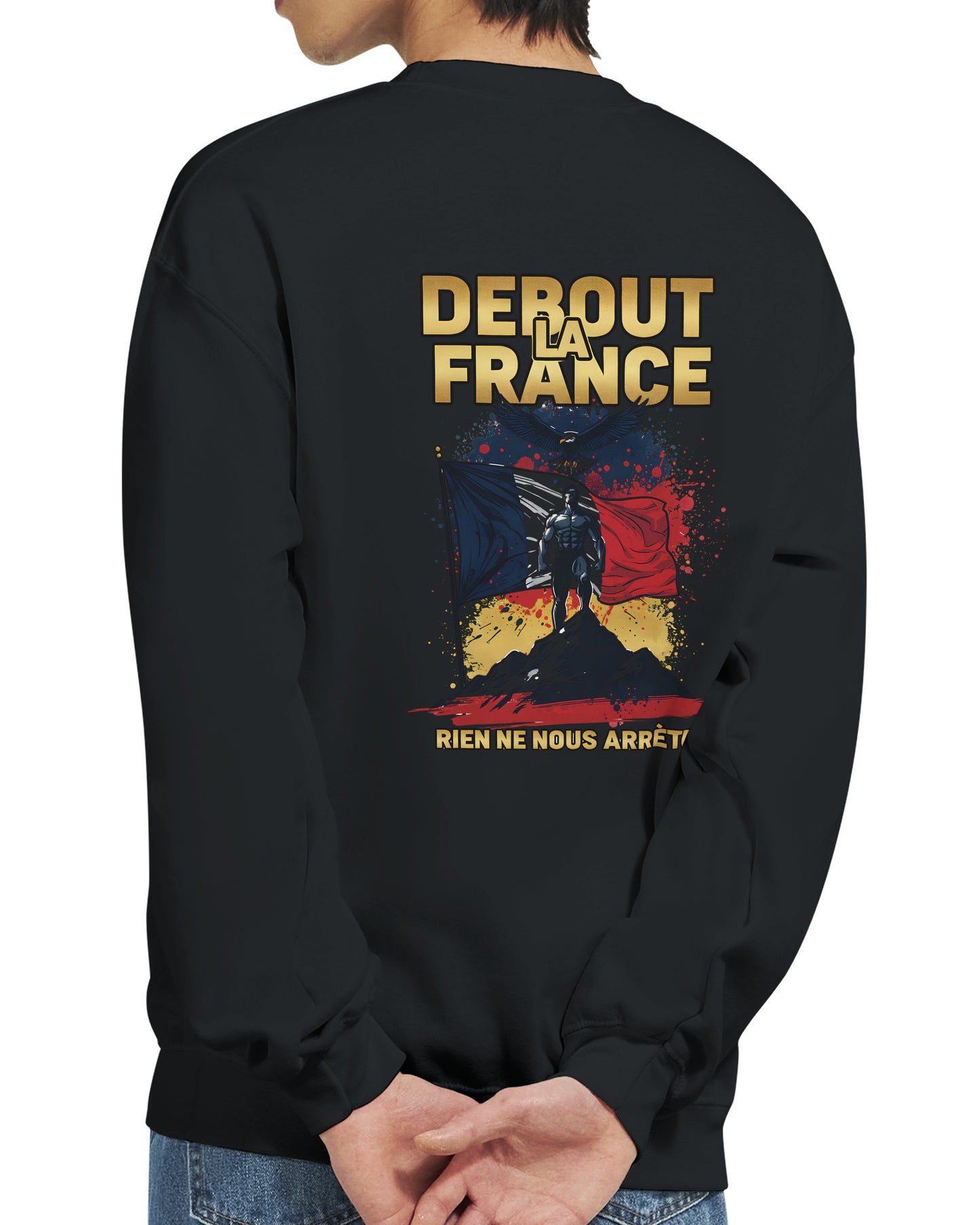 Klassisches Rundhals-Sweatshirt „Debout la France“ | Gildan® 18000
