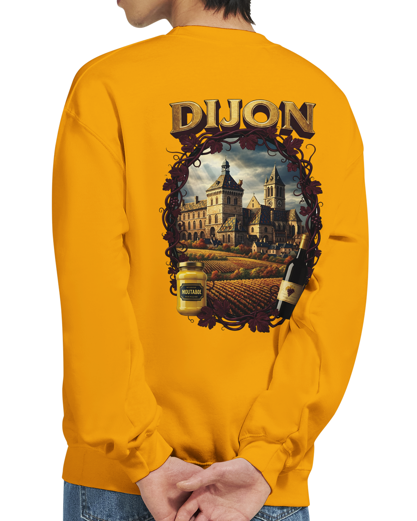 Unisex-Sweatshirt Dijon, Frankreich klassisch Rundhals | Gildan® 18000