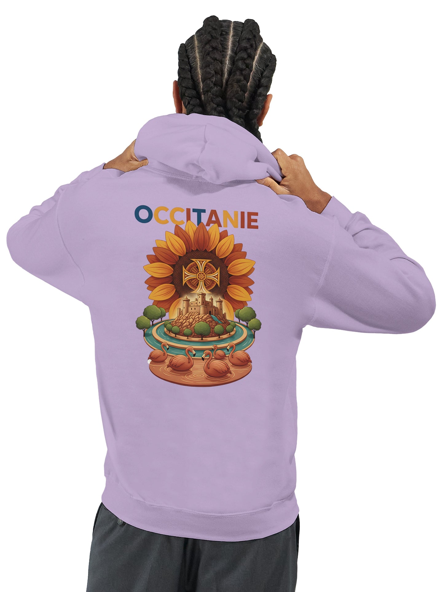 Klassischer Unisex-Kapuzenpullover Okzitanien | Gildan® 18500