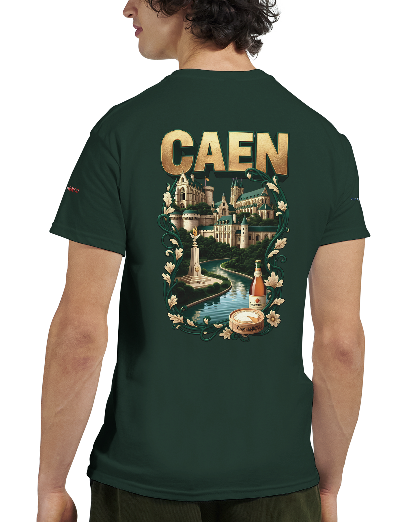 Unisex-T-Shirt Caen Stadt in Frankreich | Gildan® 5000