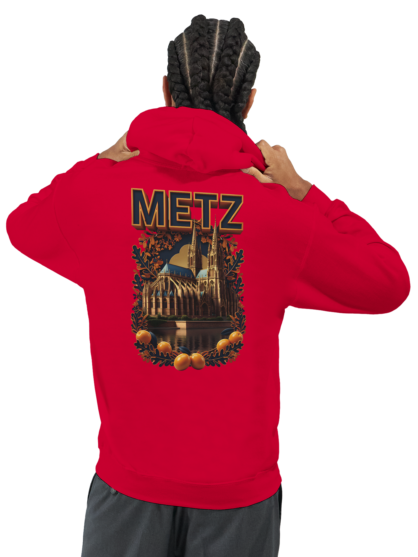 Unisex-Hoodie Metz Stadt Frankreich klassisch | Gildan® 18500