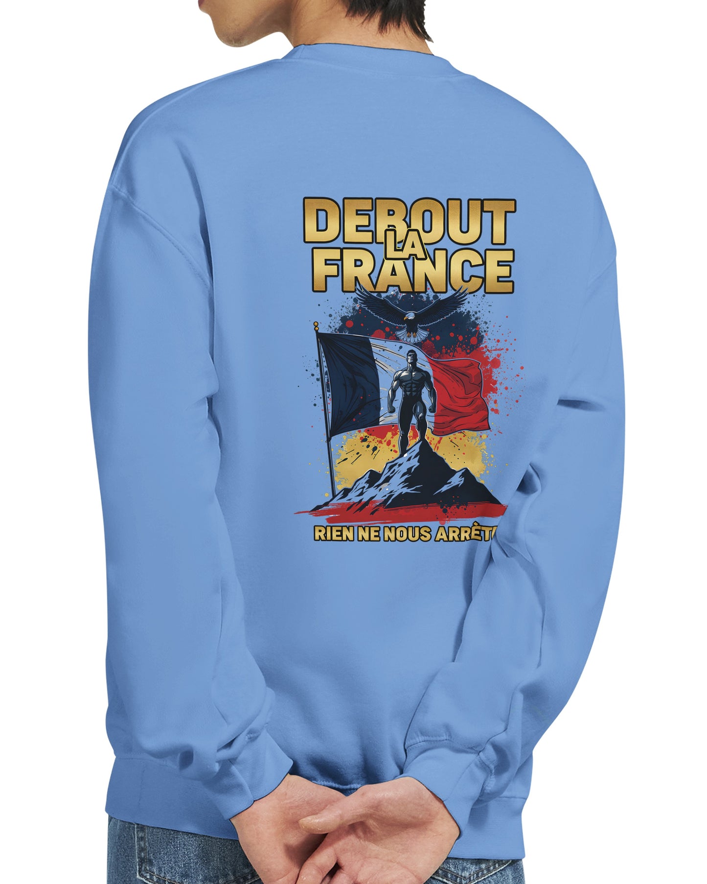 Klassisches Rundhals-Sweatshirt „Debout la France“ | Gildan® 18000