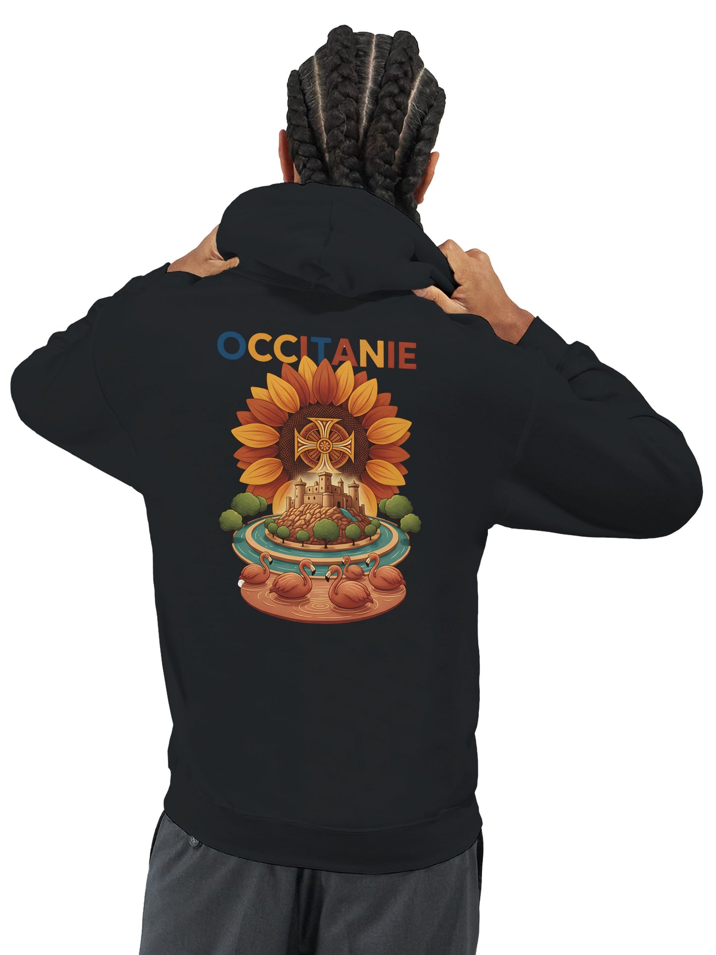 Klassischer Unisex-Kapuzenpullover Okzitanien | Gildan® 18500