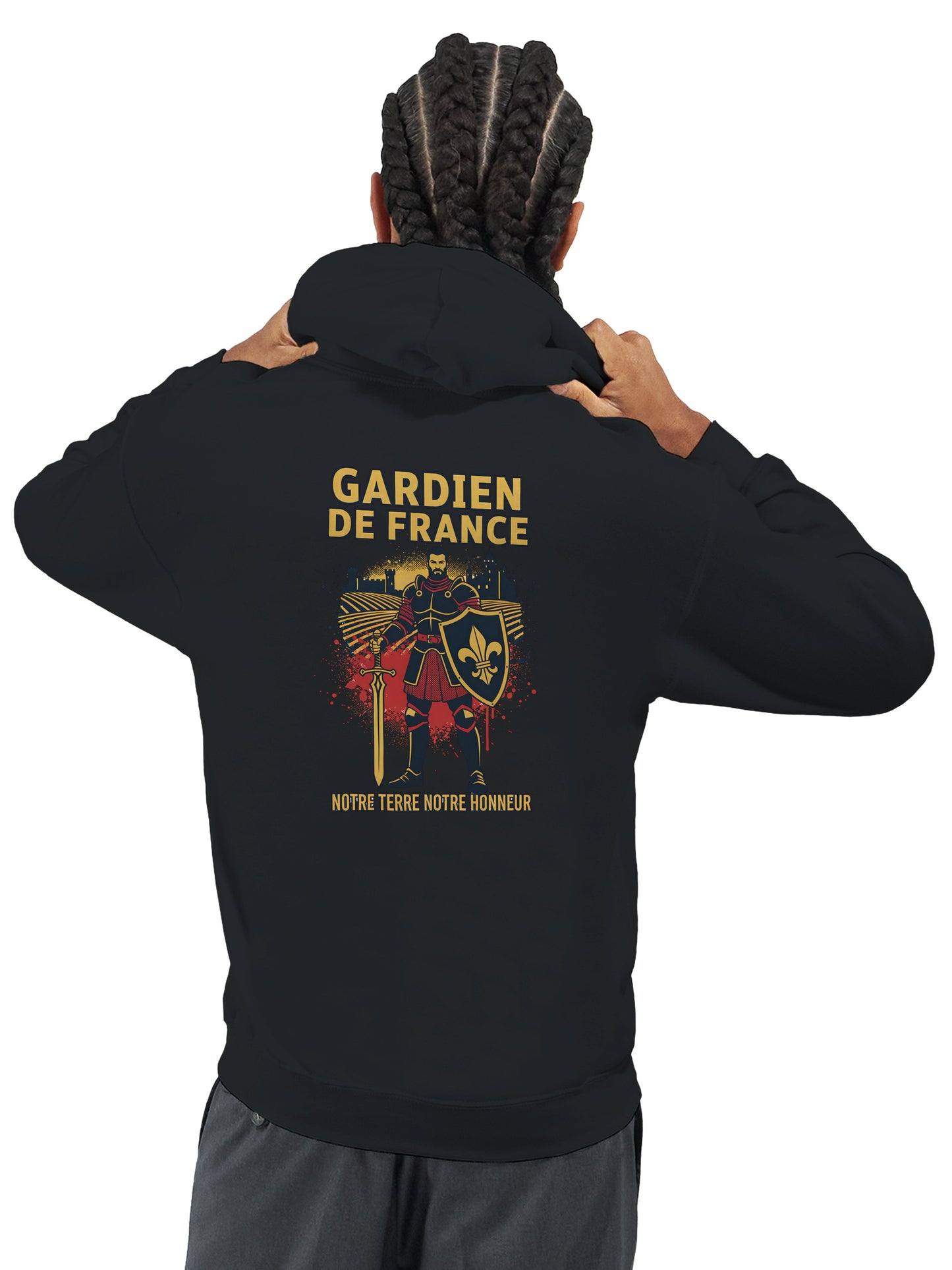 Klassischer Frankreich-Torwart-Hoodie für Herren | Gildan® 18500