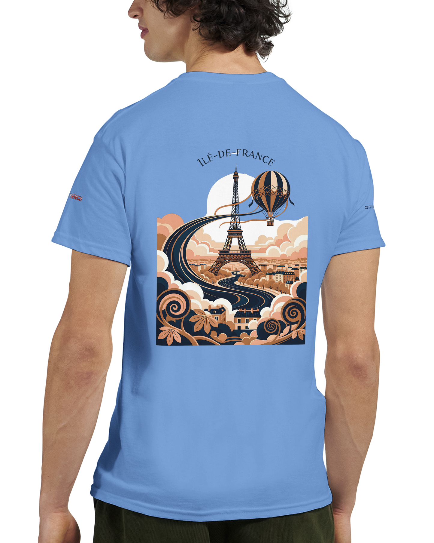 Unisex T-Shirt Île-de-France dick rundhals | Gildan® 5000