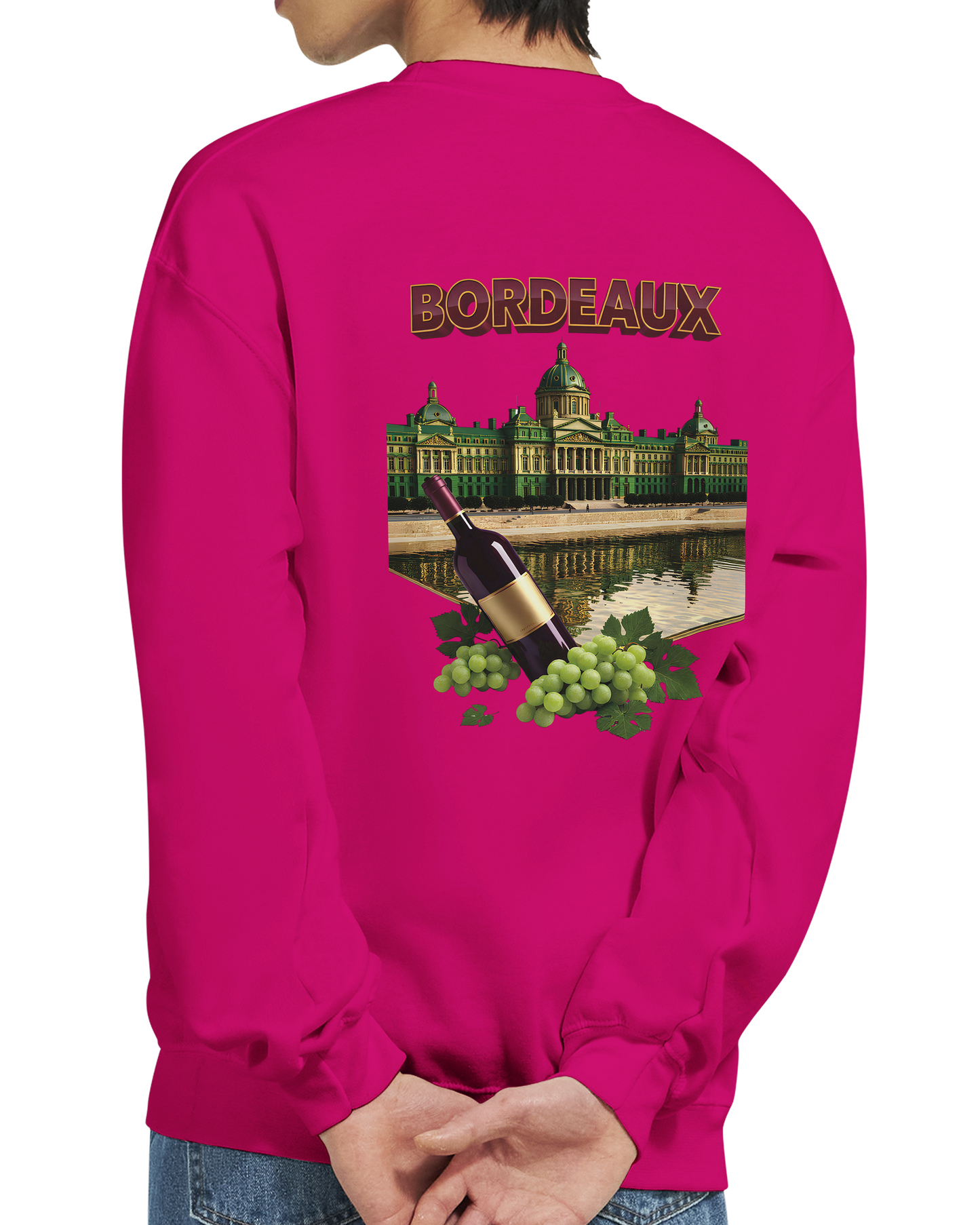Unisex city burgundy classic crewneck sweatshirt | Gildan® 18000