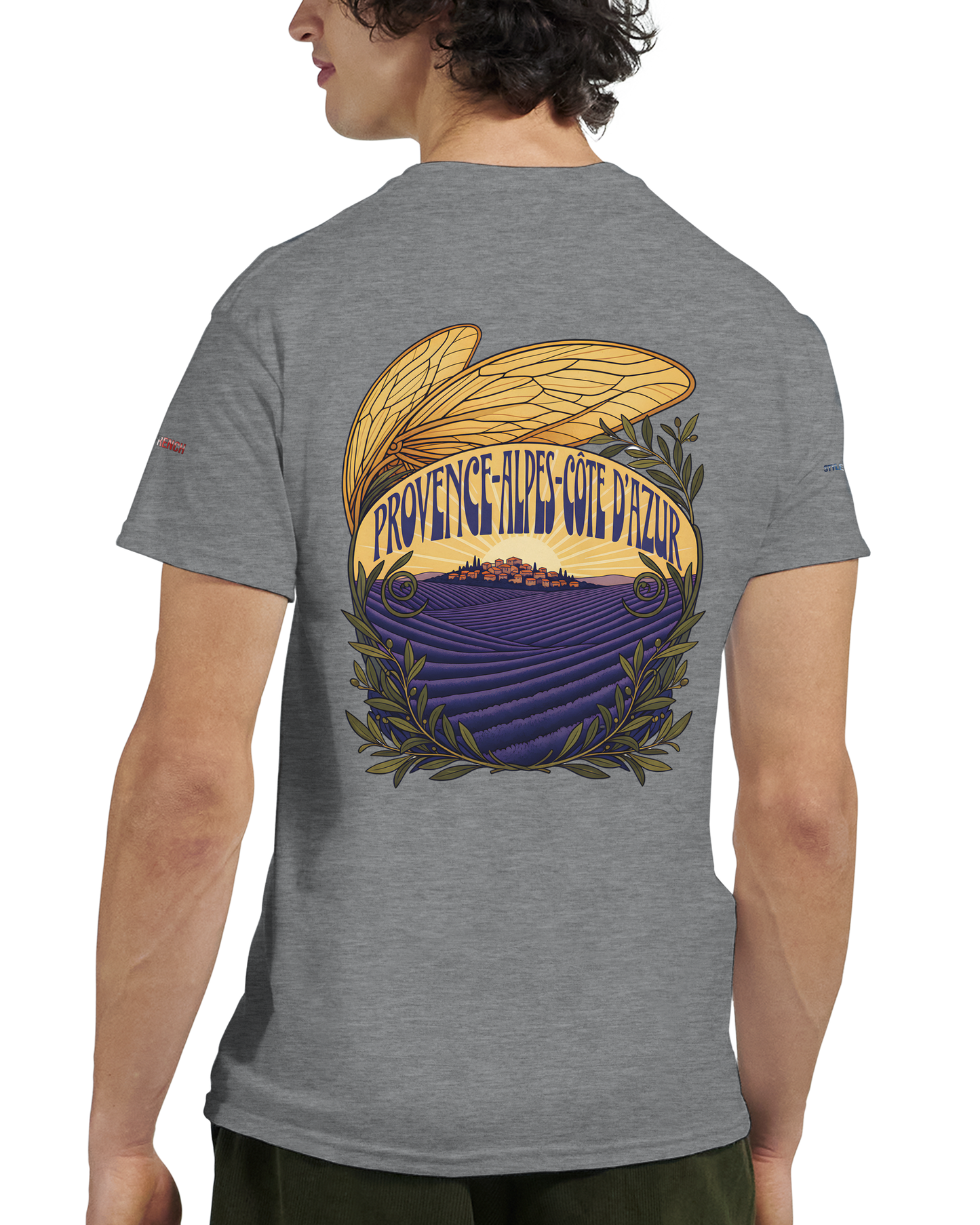 Unisex T-Shirt Provence-Alpes-Côte d'Azur, schwerer Rundhalsausschnitt | Gildan® 5000