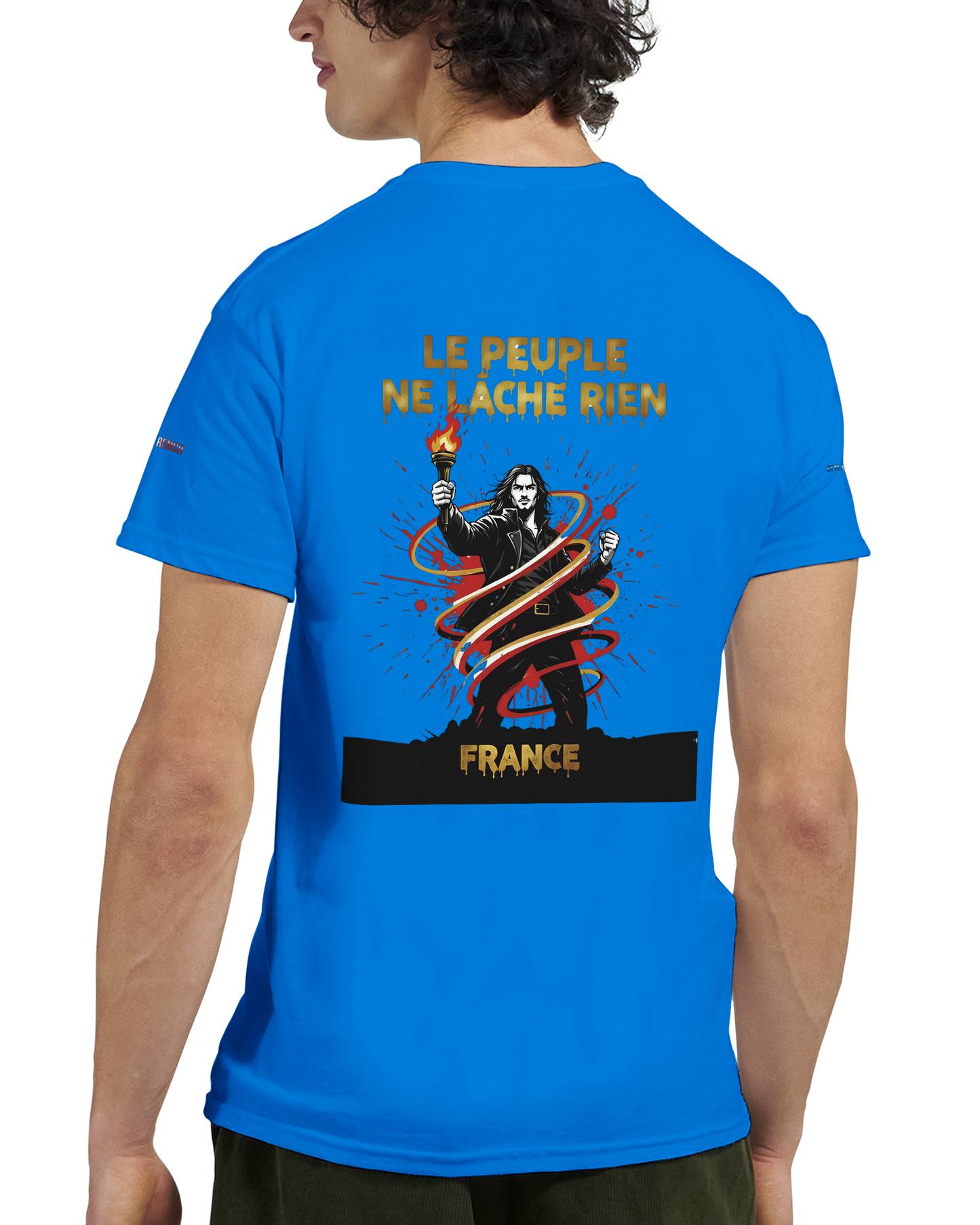 T-shirt Homme Le Peuple Ne Lâche Rien - Coton Premium