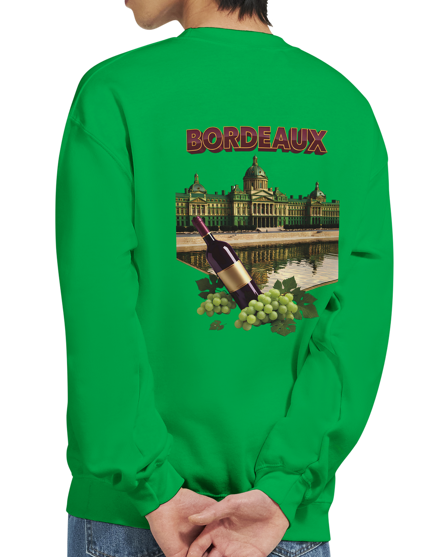 Unisex city burgundy classic crewneck sweatshirt | Gildan® 18000