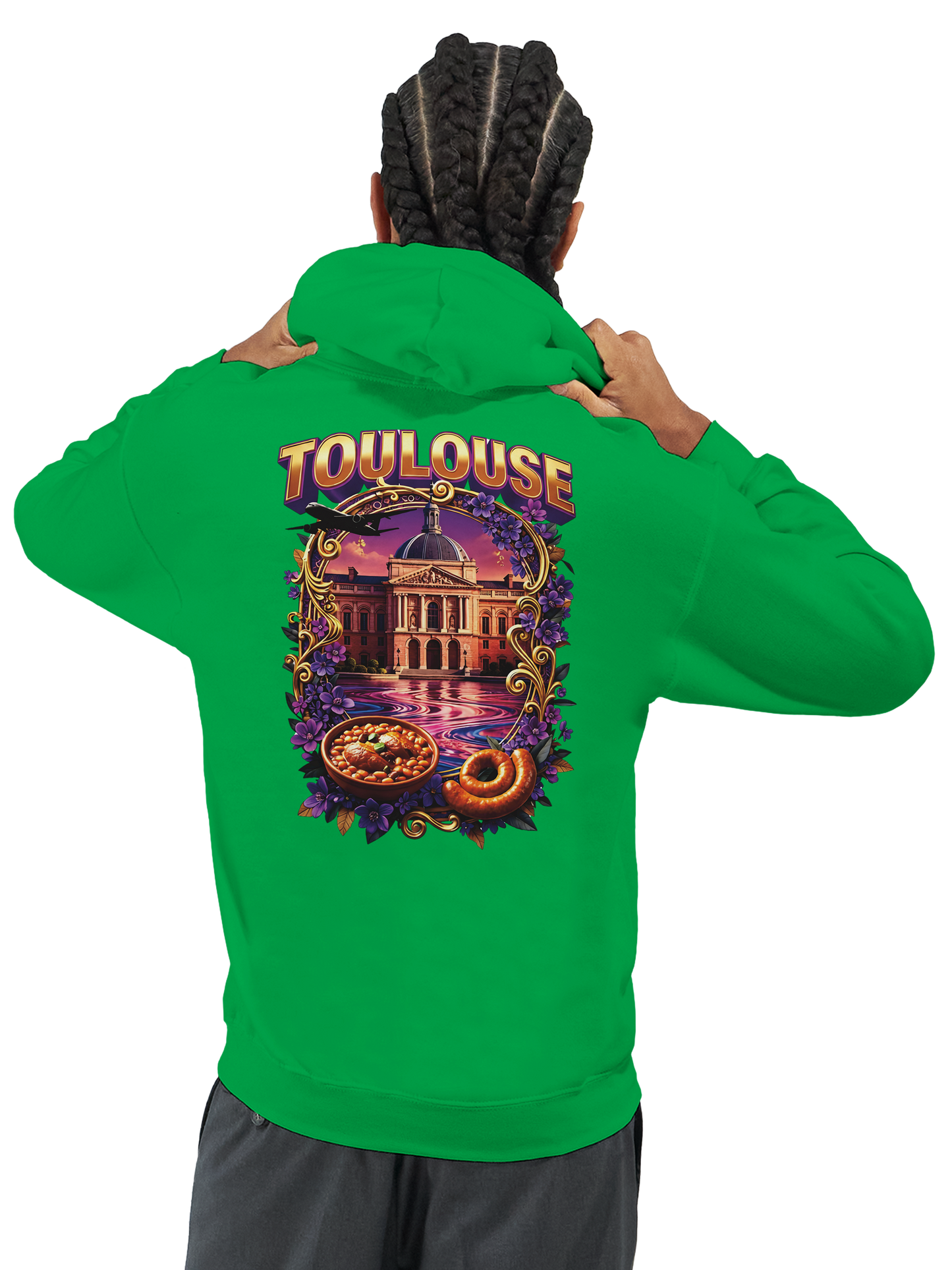 Unisex-Kapuzenpullover Toulouse Stadt Frankreich klassisch | Gildan® 18500