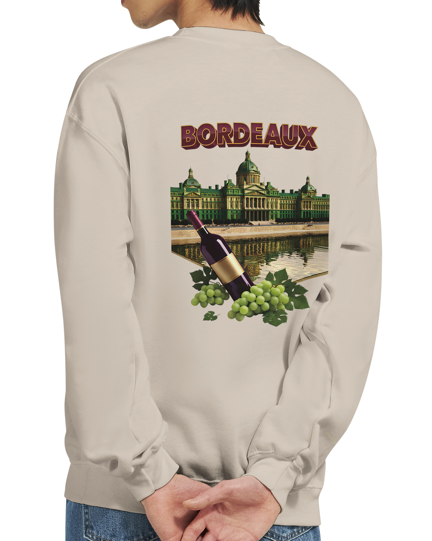 Unisex city burgundy classic crewneck sweatshirt | Gildan® 18000