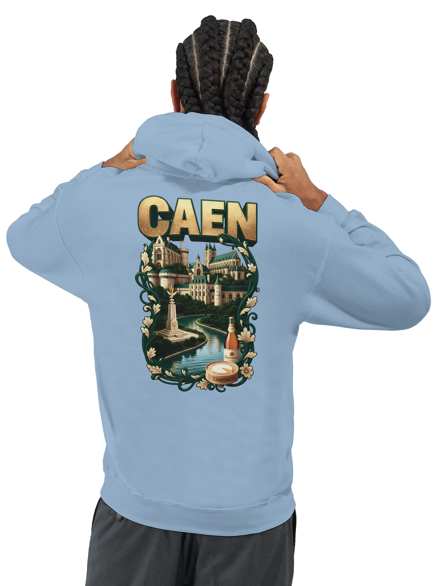 Kapuzenpullover "Caen, Stadt Frankreichs" Unisex Klassiker | Gildan® 18500