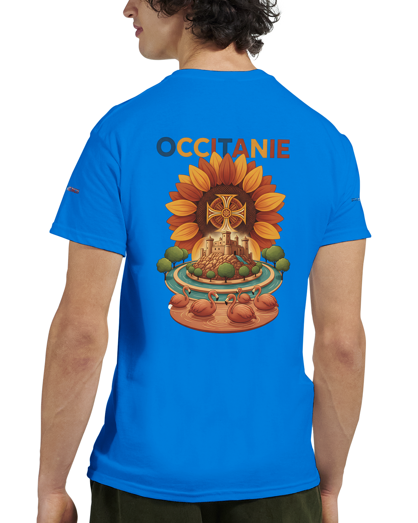 Unisex Occitania T-Shirt, dick, Rundhalsausschnitt | Gildan® 5000