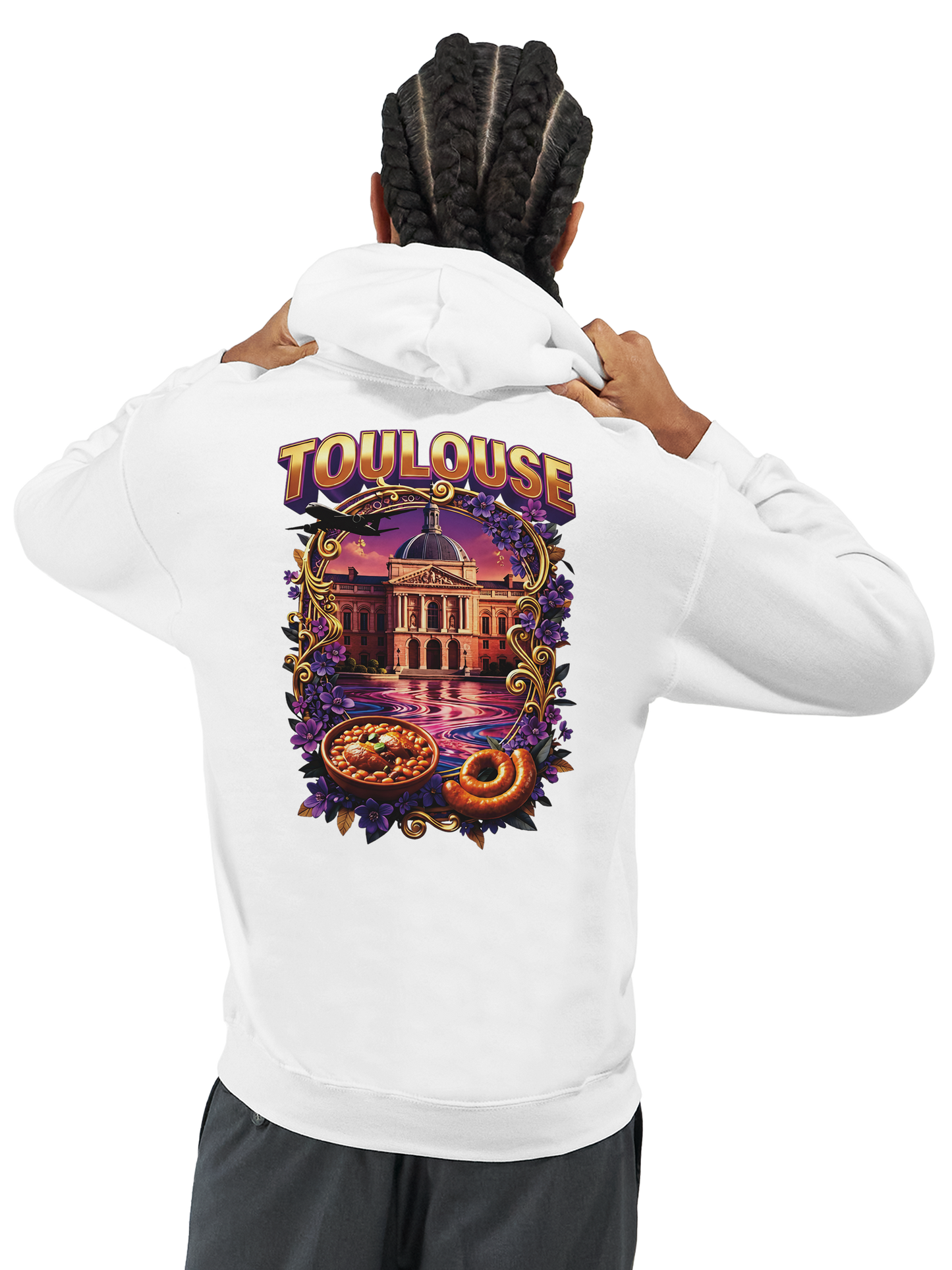 Unisex-Kapuzenpullover Toulouse Stadt Frankreich klassisch | Gildan® 18500