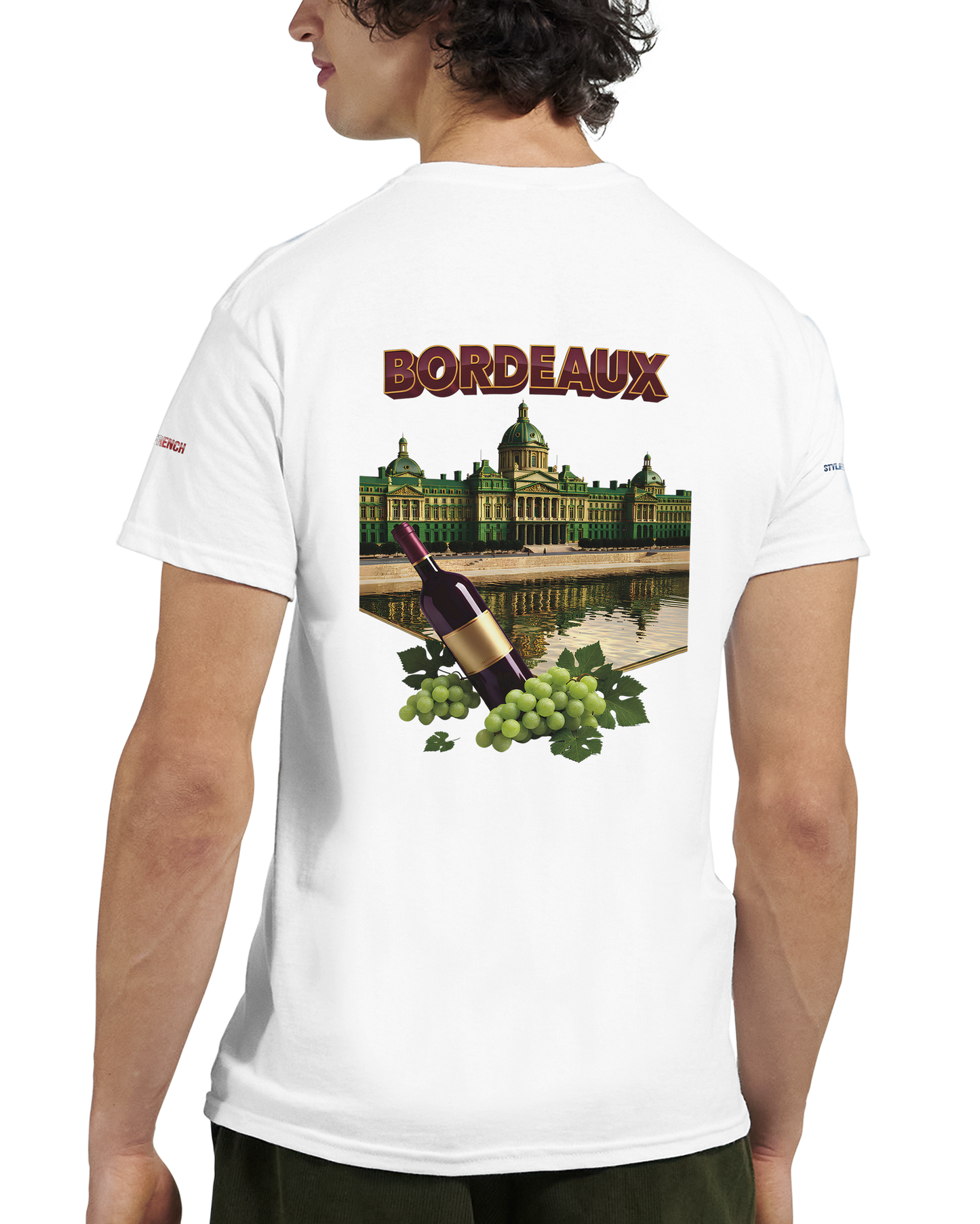 Unisex burgundy French city crewneck heavy t-shirt | Gildan® 5000