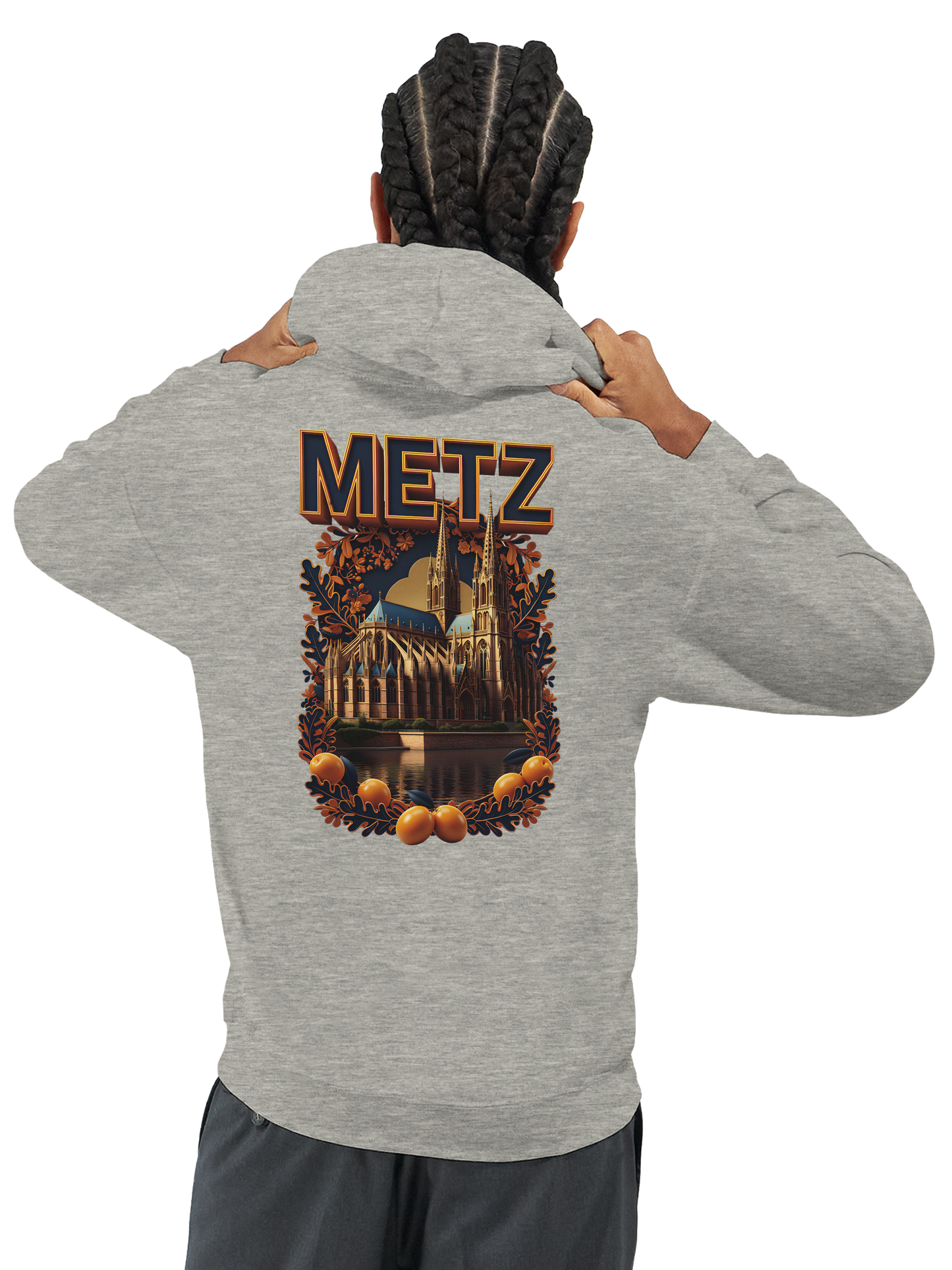 Unisex-Hoodie Metz Stadt Frankreich klassisch | Gildan® 18500