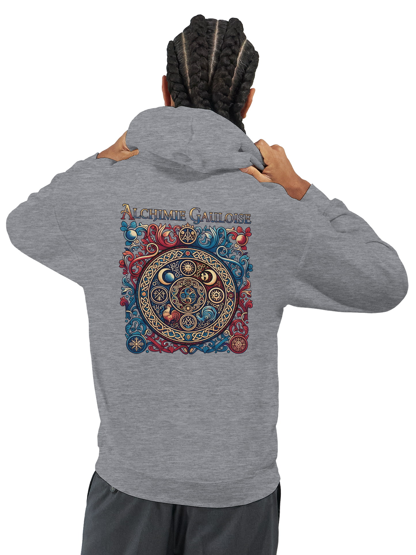 Herren-Kapuzenpullover „Gallische Alchemie“ klassisch | Gildan® 18500