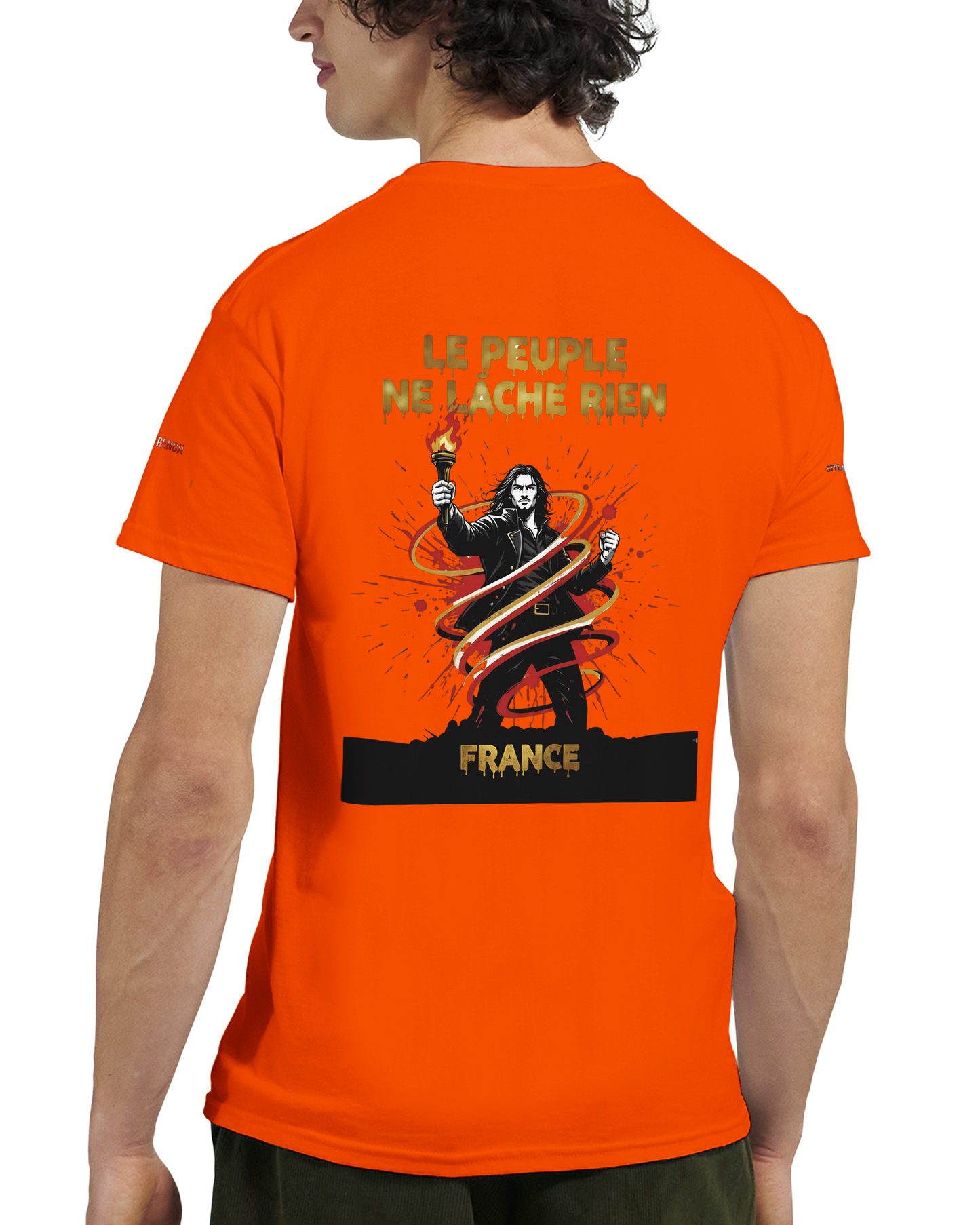T-shirt Homme Le Peuple Ne Lâche Rien - Coton Premium