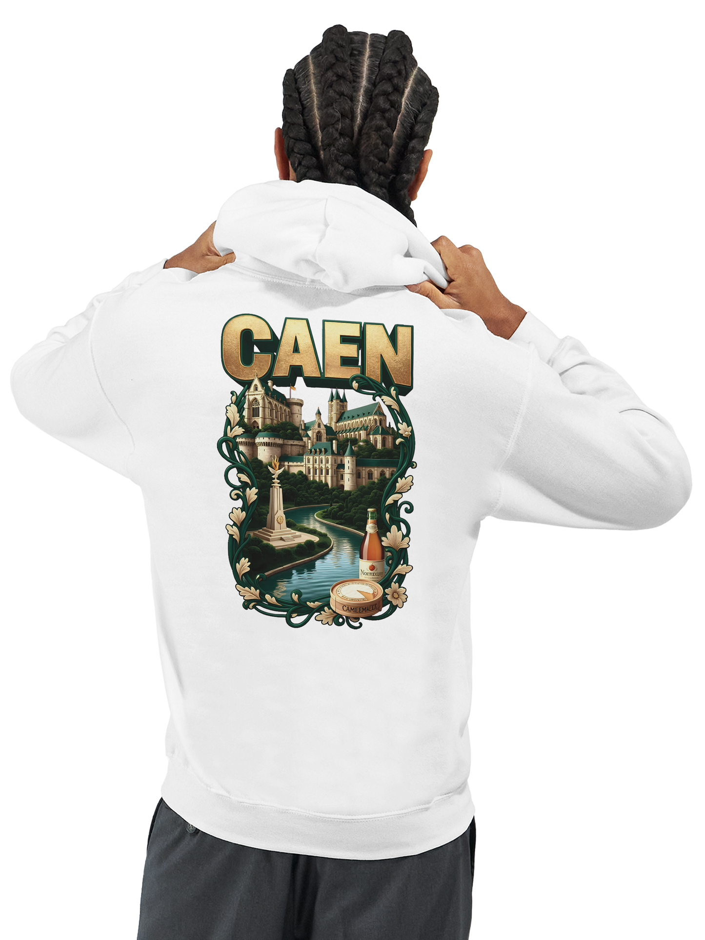 Kapuzenpullover "Caen, Stadt Frankreichs" Unisex Klassiker | Gildan® 18500