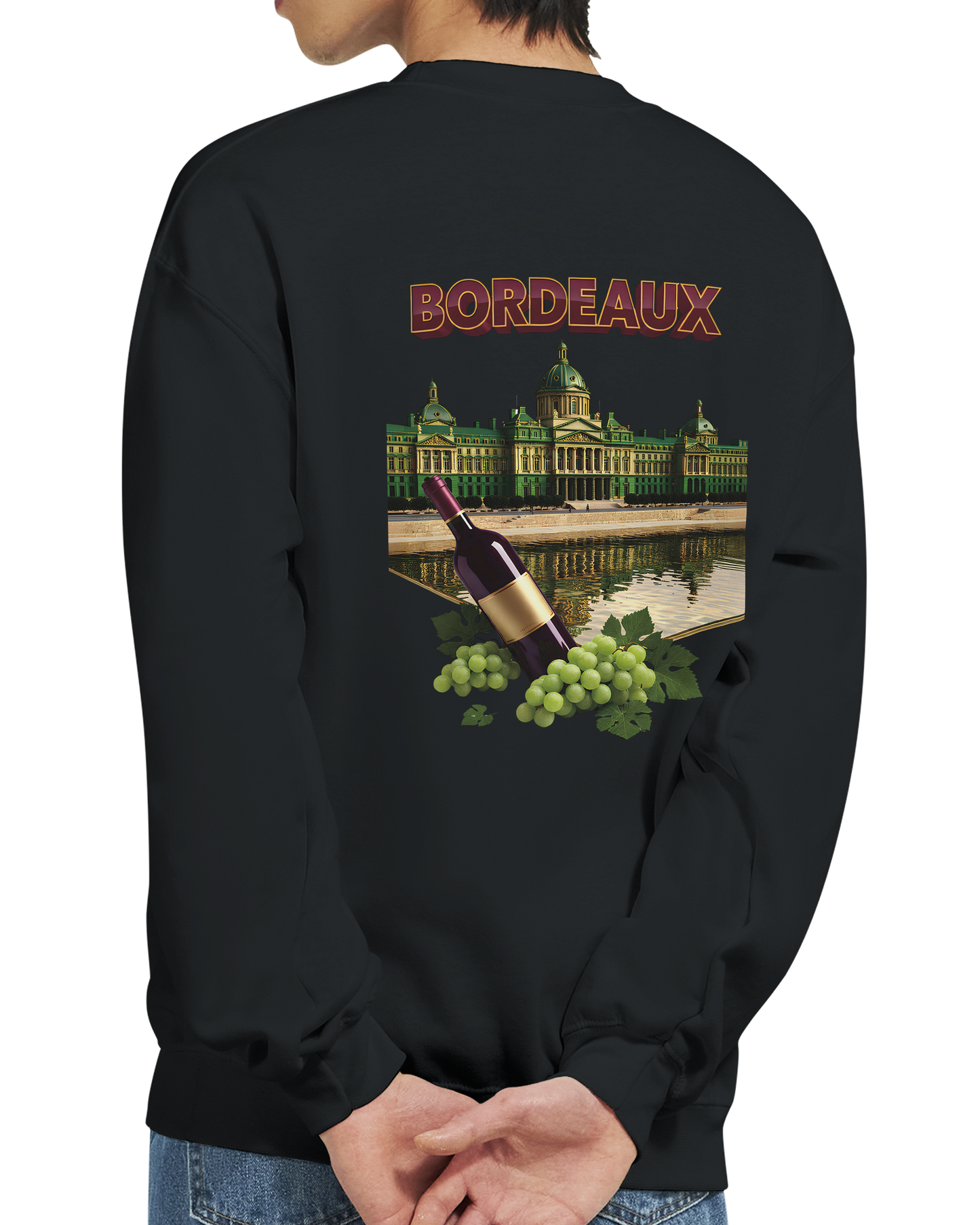 Unisex city burgundy classic crewneck sweatshirt | Gildan® 18000
