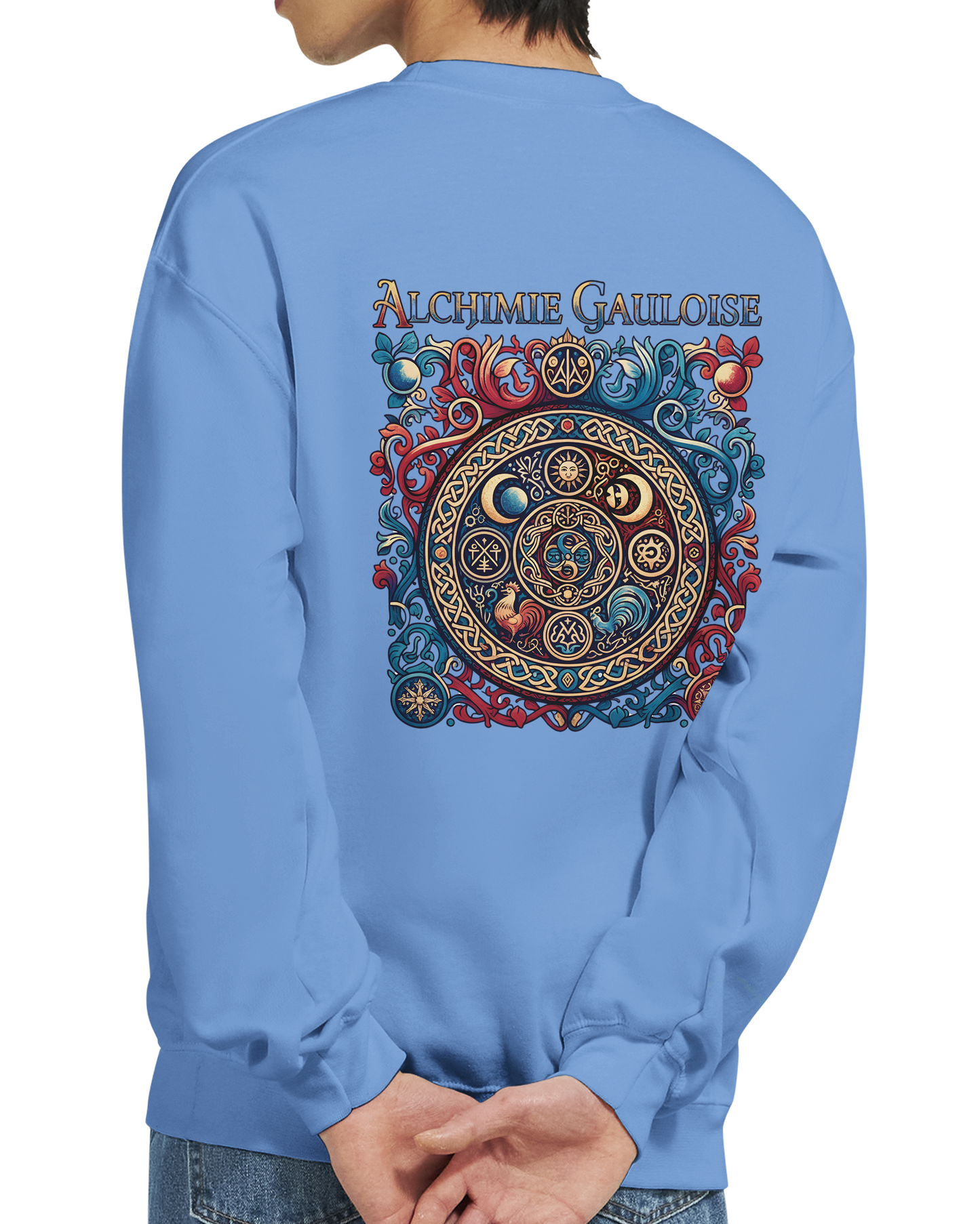 Herren-Sweatshirt "Gallische Alchemie" Klassisches Rundhals-Sweatshirt | Gildan® 18000