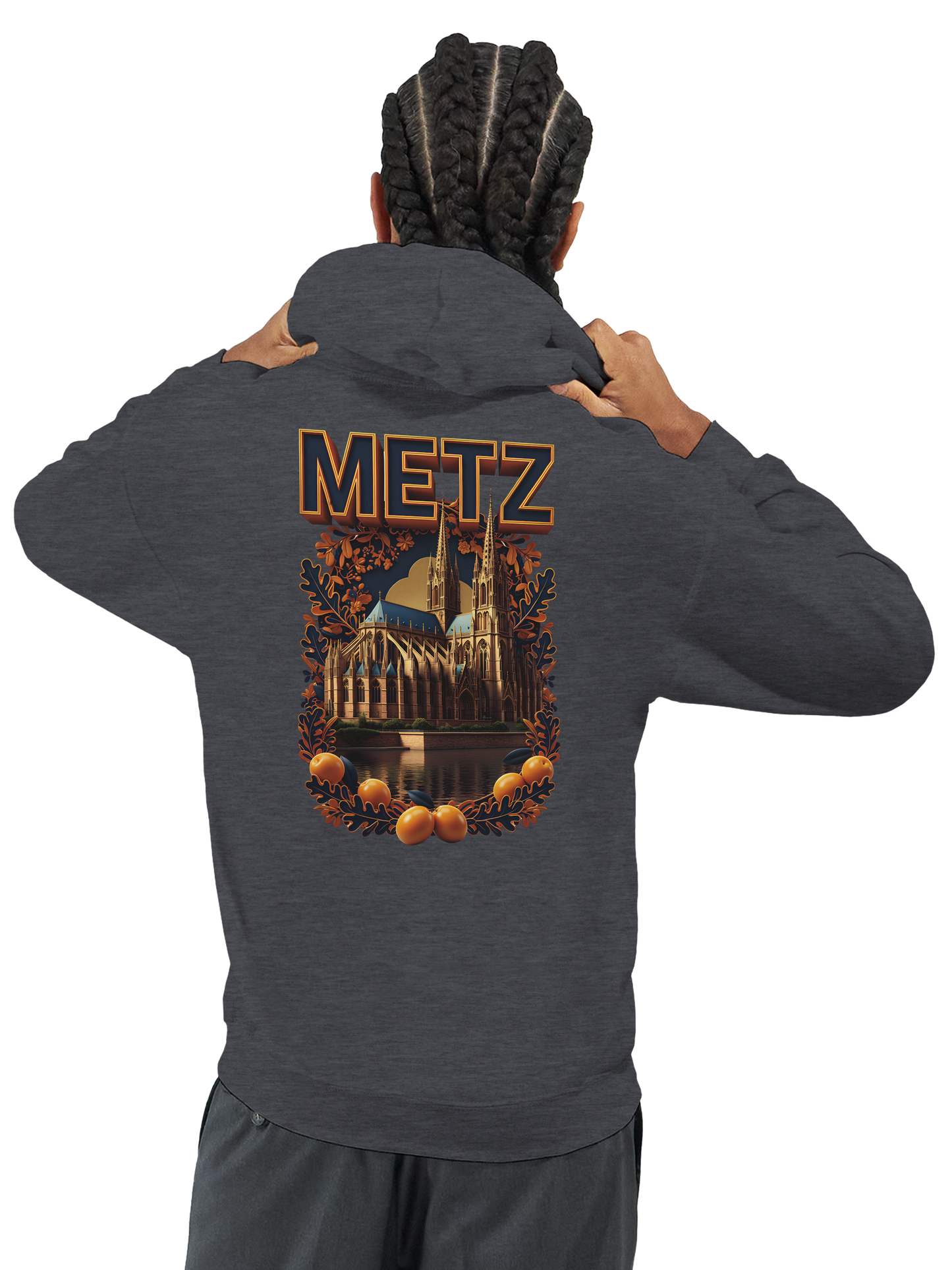 Unisex-Hoodie Metz Stadt Frankreich klassisch | Gildan® 18500