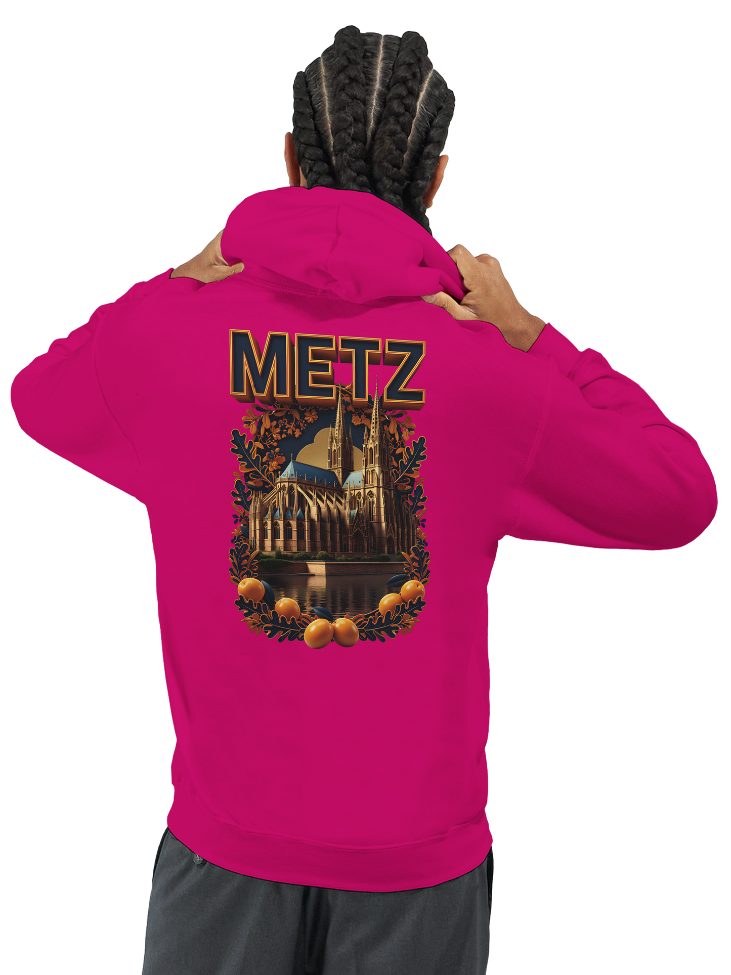 Unisex-Hoodie Metz Stadt Frankreich klassisch | Gildan® 18500