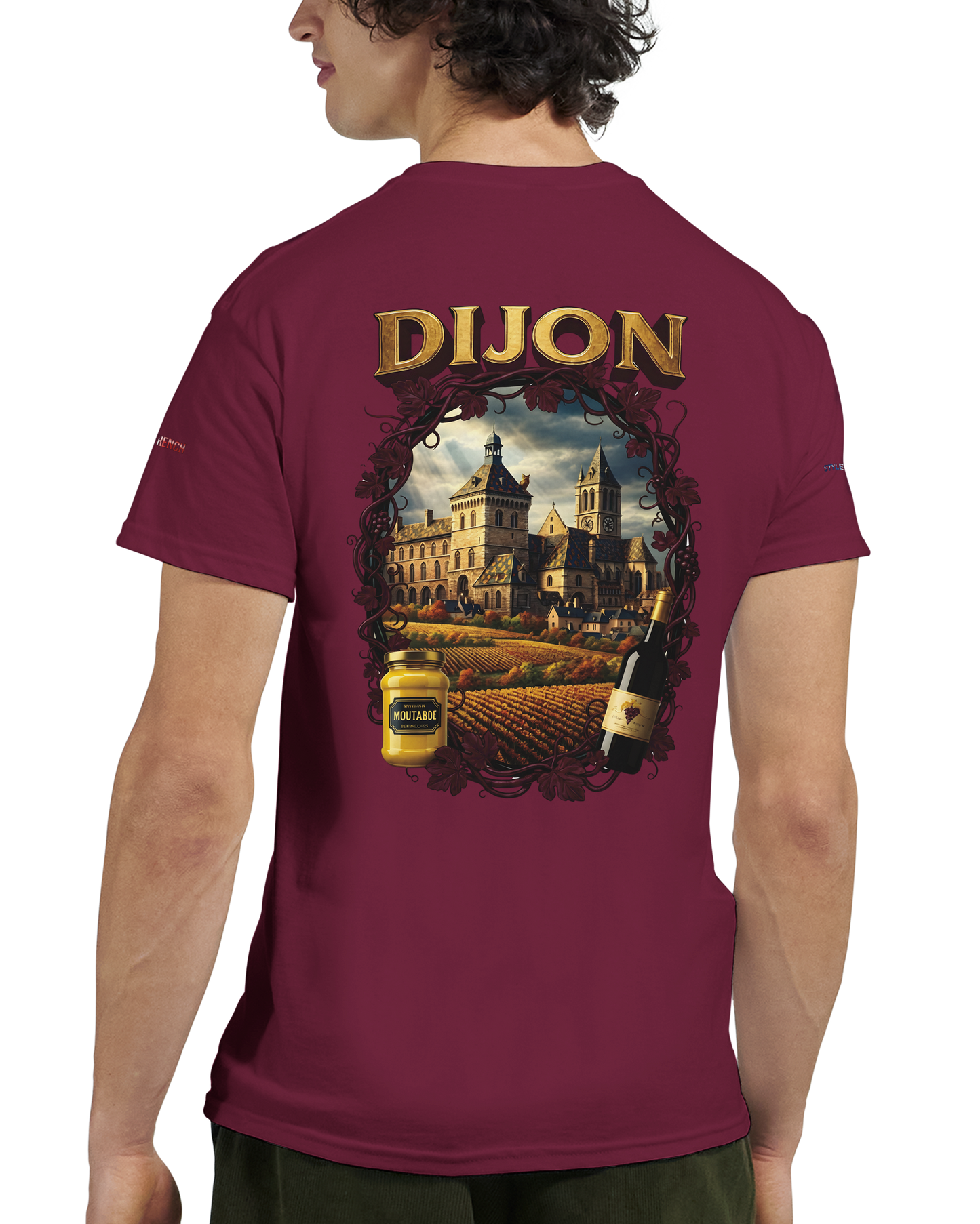 Unisex T-Shirt Dijon Stadt Frankreich dick Rundhals | Gildan® 5000