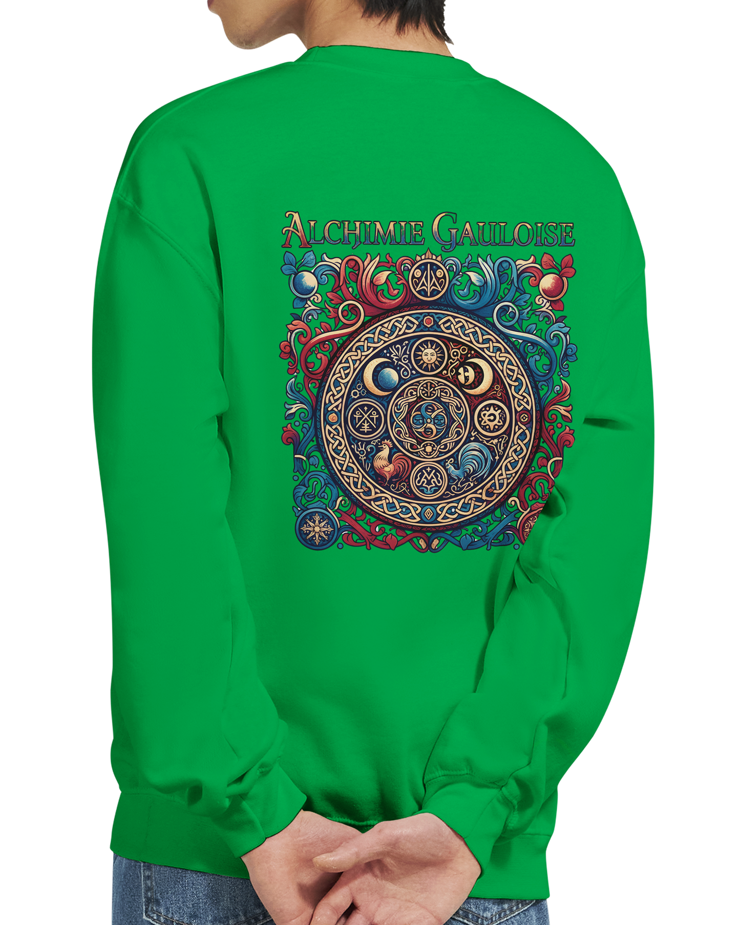 Herren-Sweatshirt "Gallische Alchemie" Klassisches Rundhals-Sweatshirt | Gildan® 18000